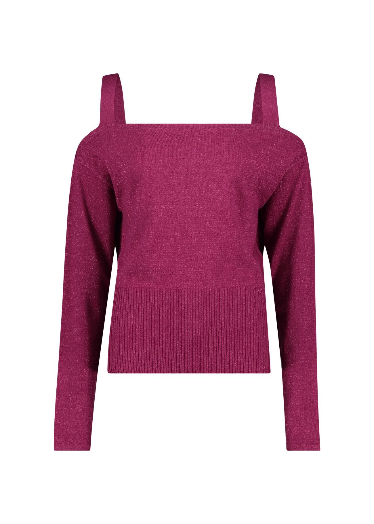 Fuchsia jumper in wool blend