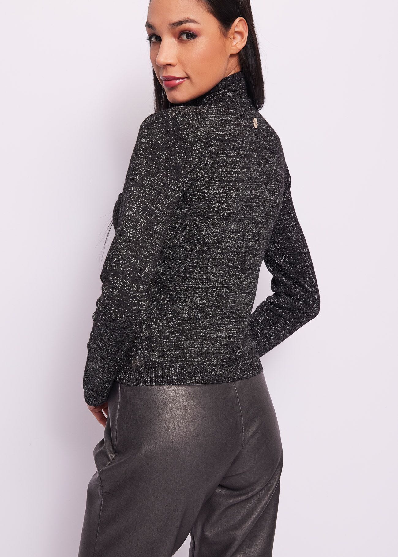 Wool and lurex blend jumper