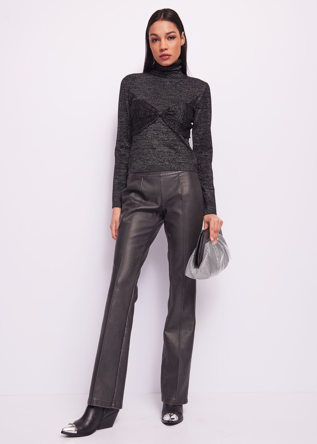 Wool and lurex blend jumper