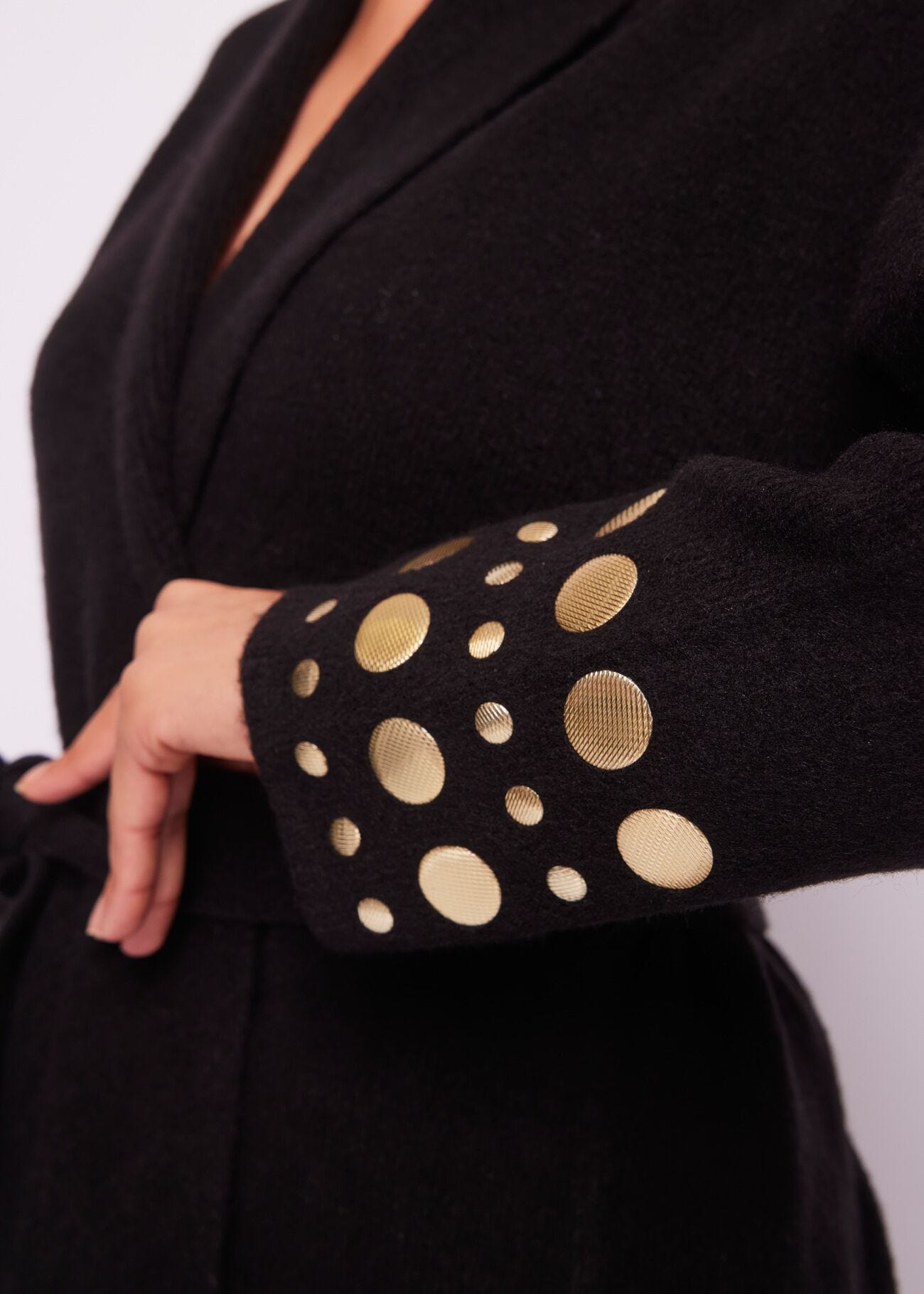Cardigan in wool and cashmere blend