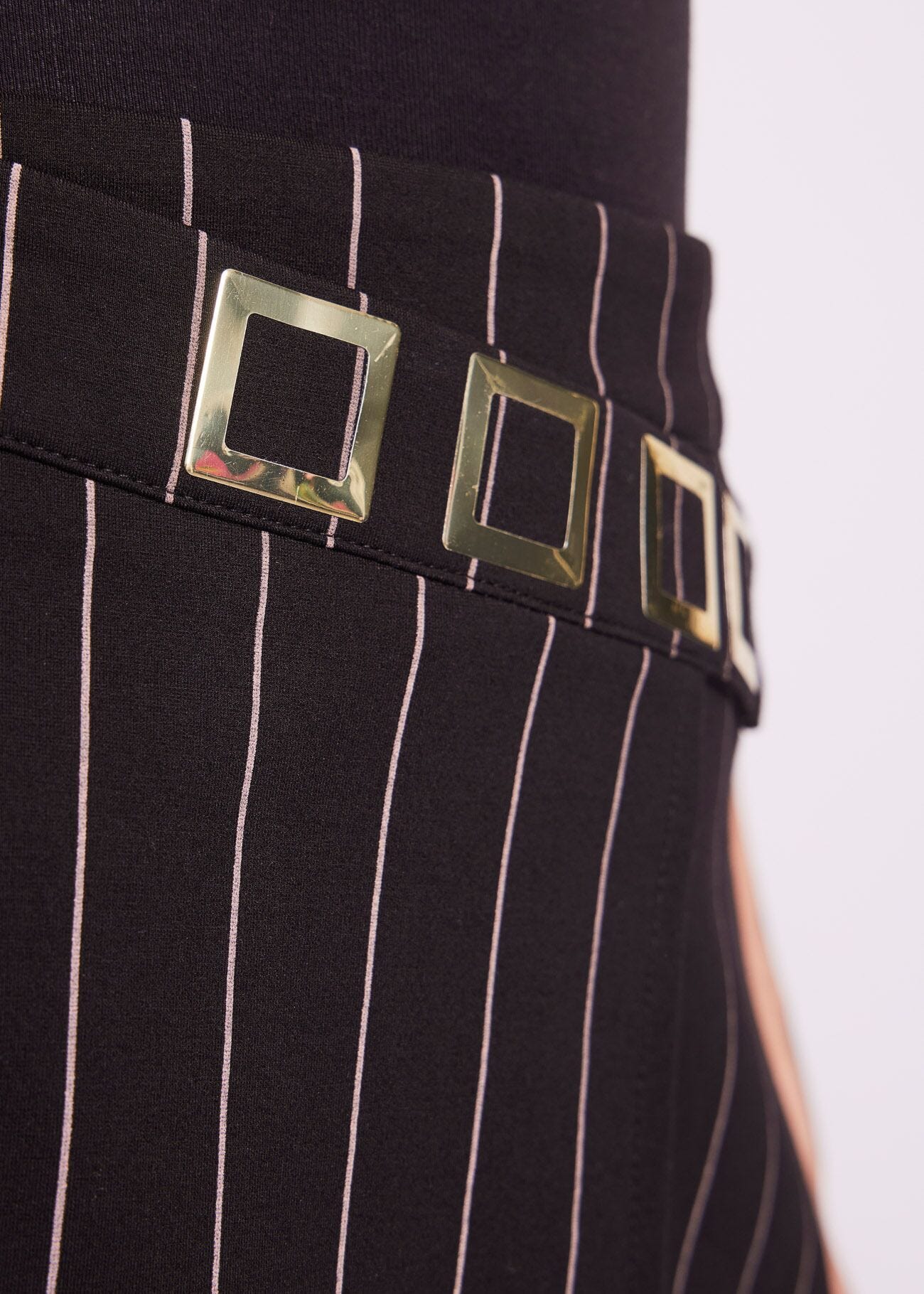 Pinstriped miniskirt