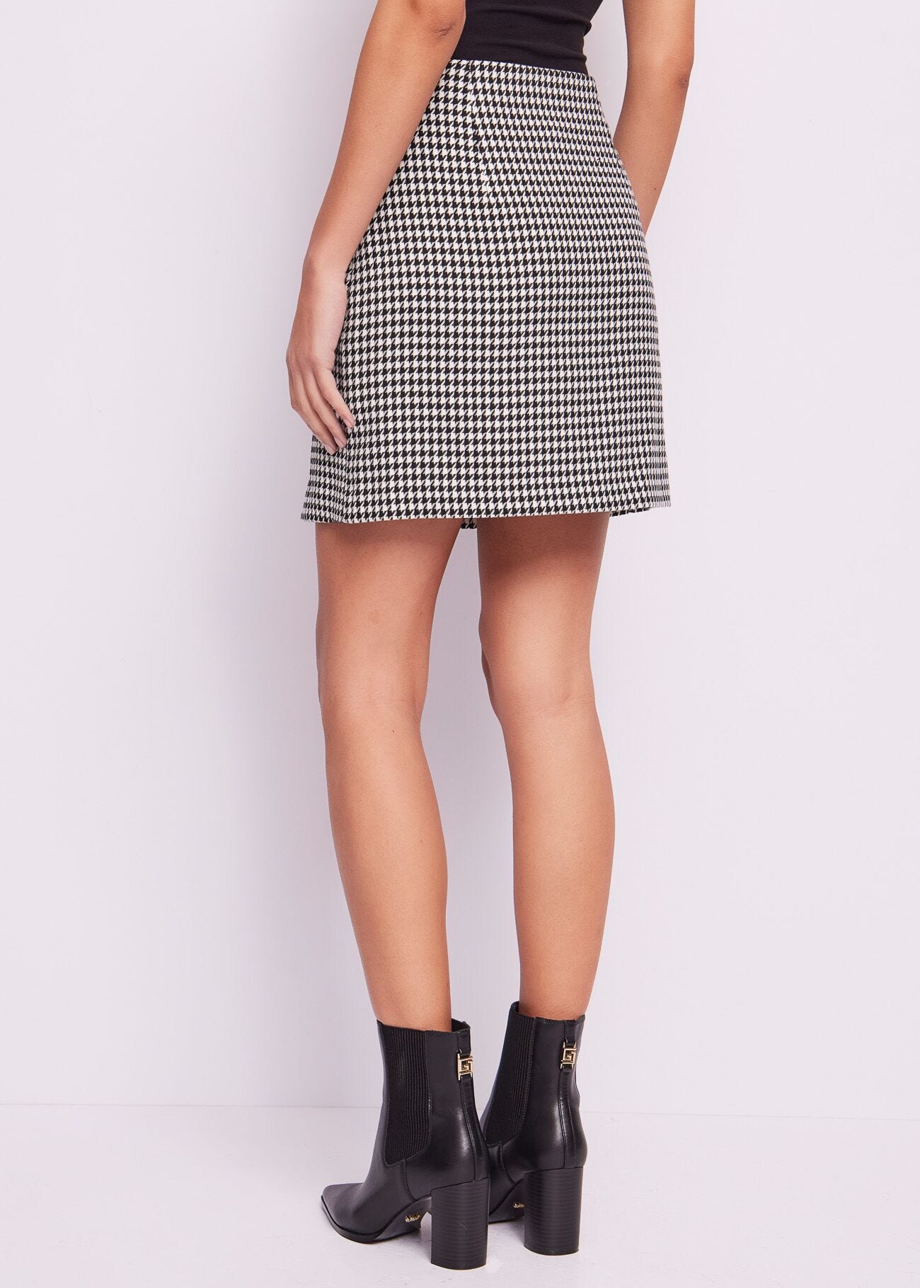 Houndstooth miniskirt