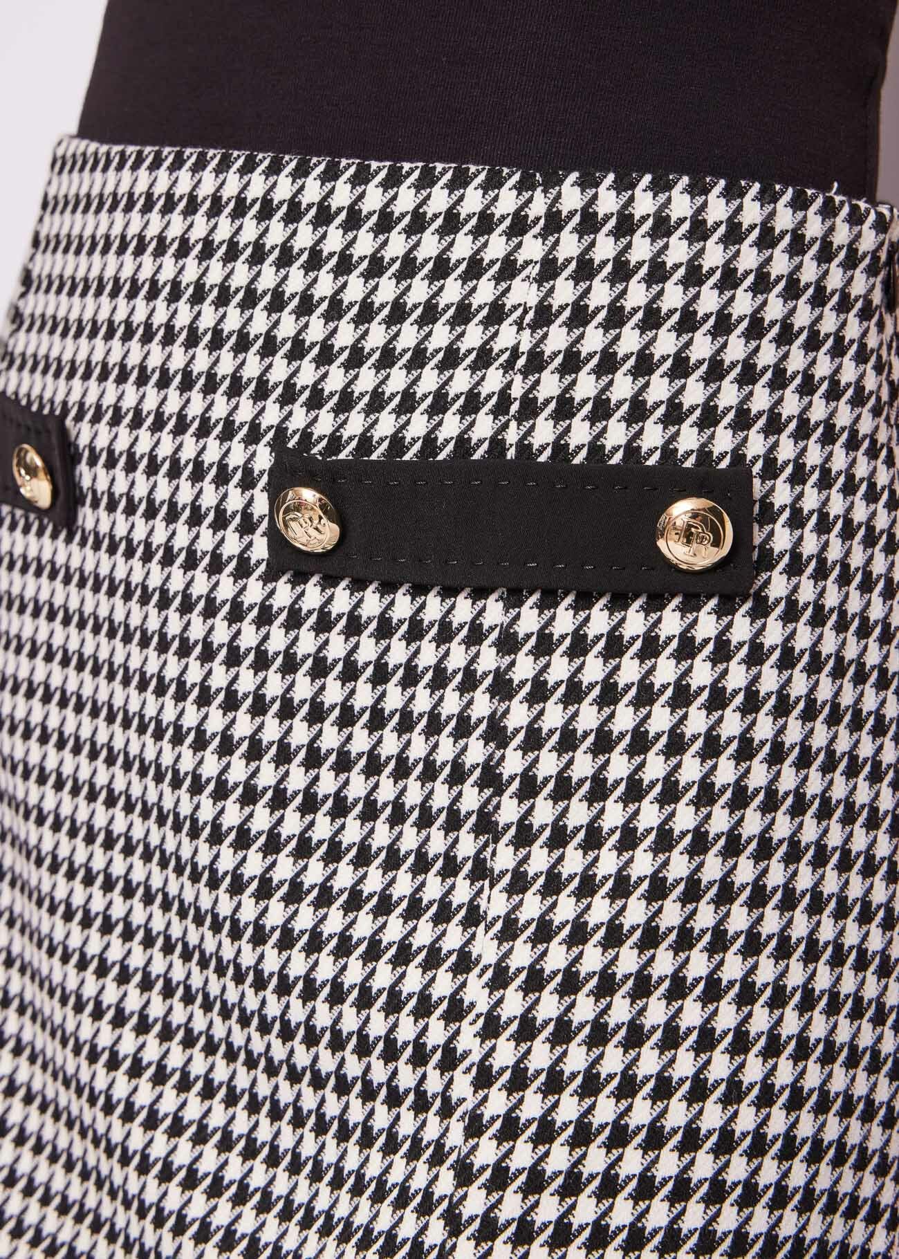 Houndstooth miniskirt