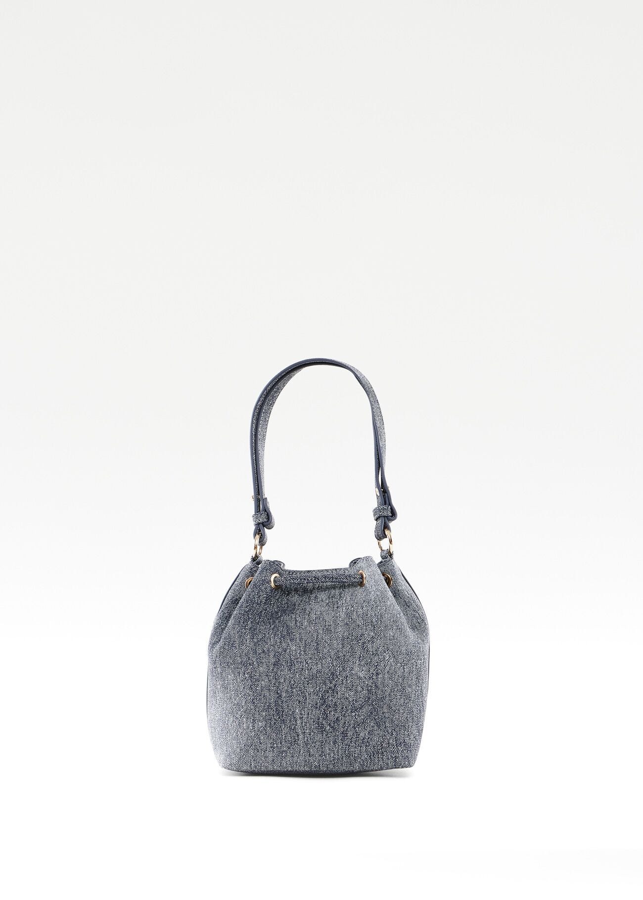 Denim bucket bag