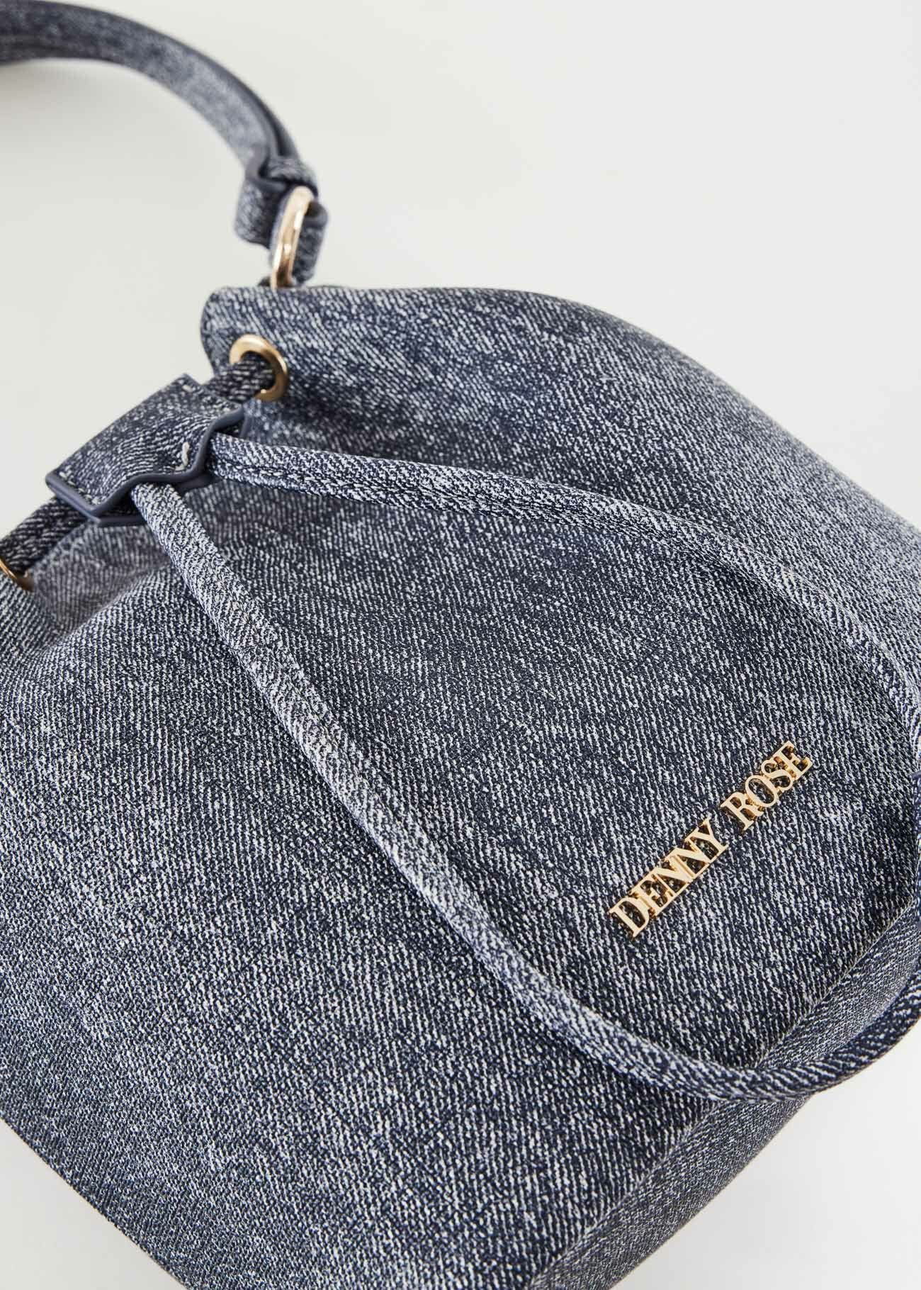 Denim bucket bag