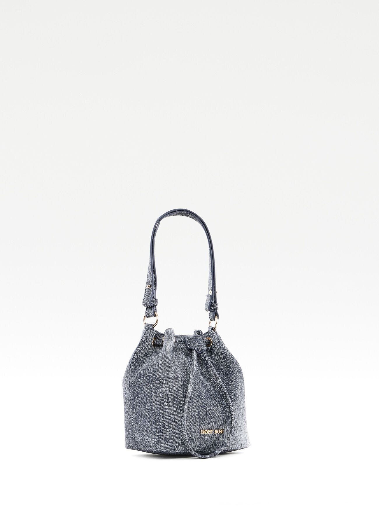 Denim bucket bag