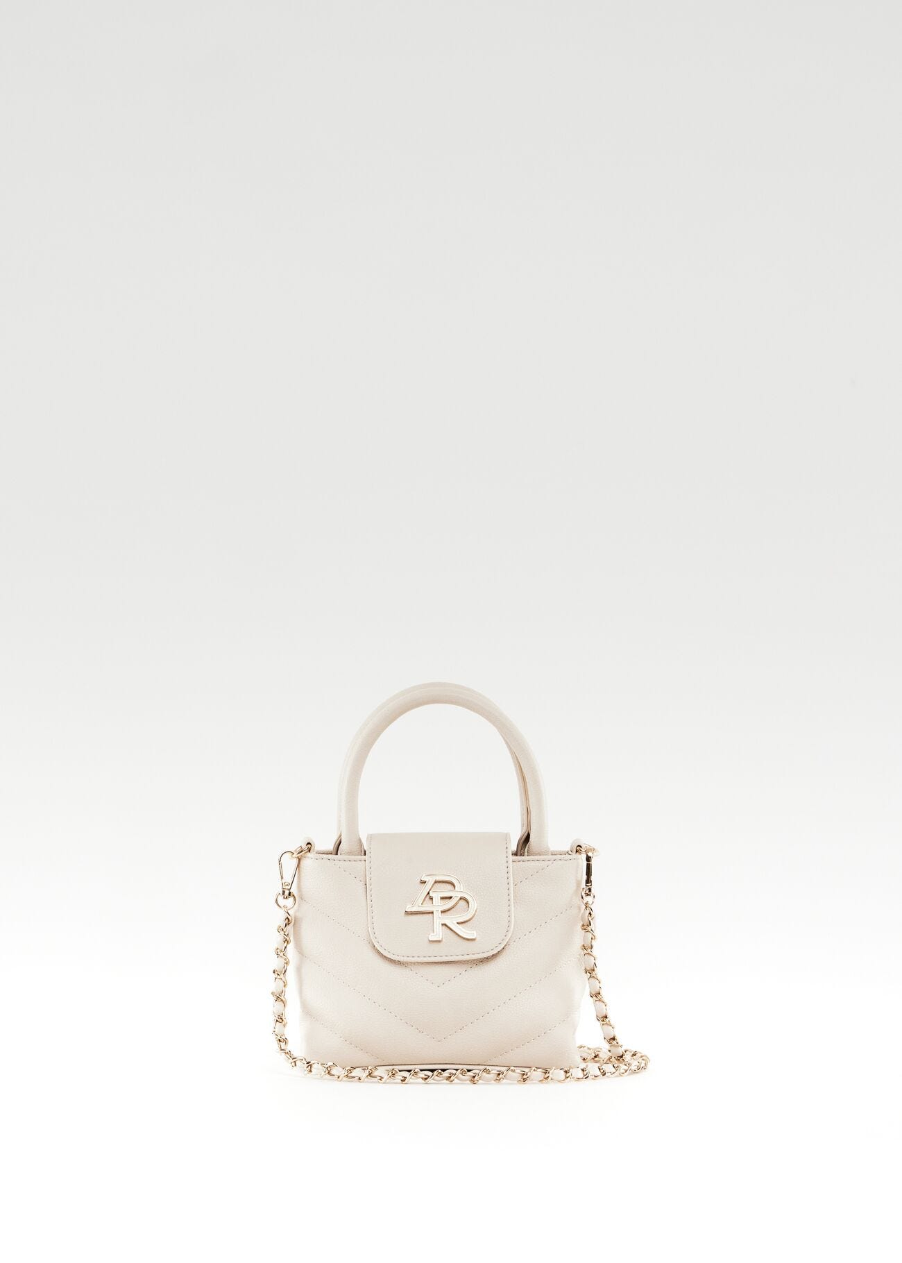 Mini bag in similpelle trapuntata