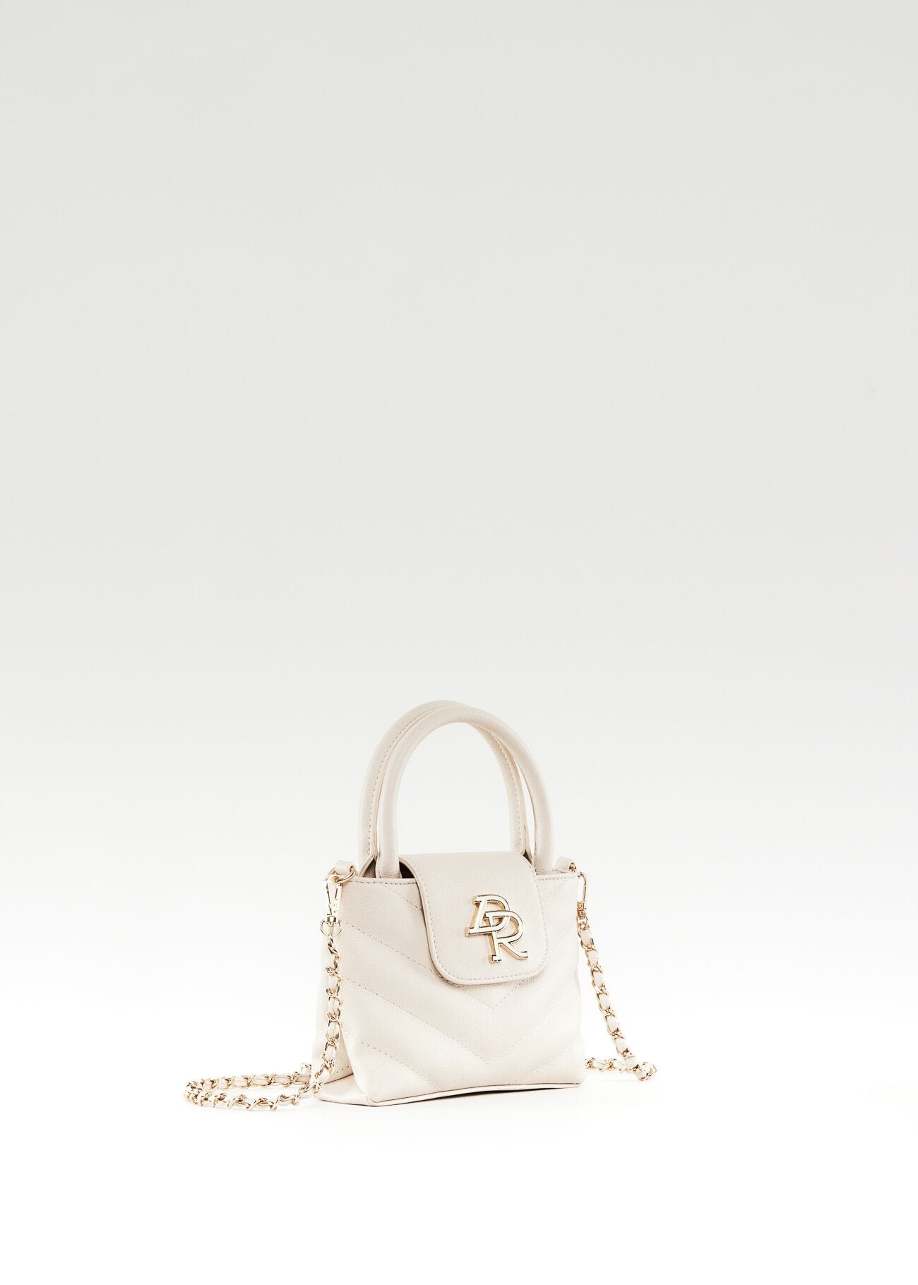 Mini bag in similpelle trapuntata