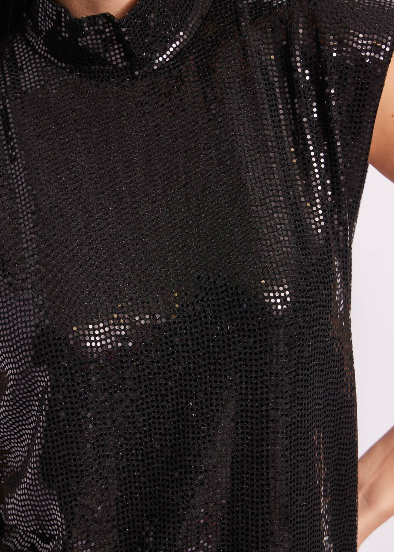 Stretch jersey mini dress