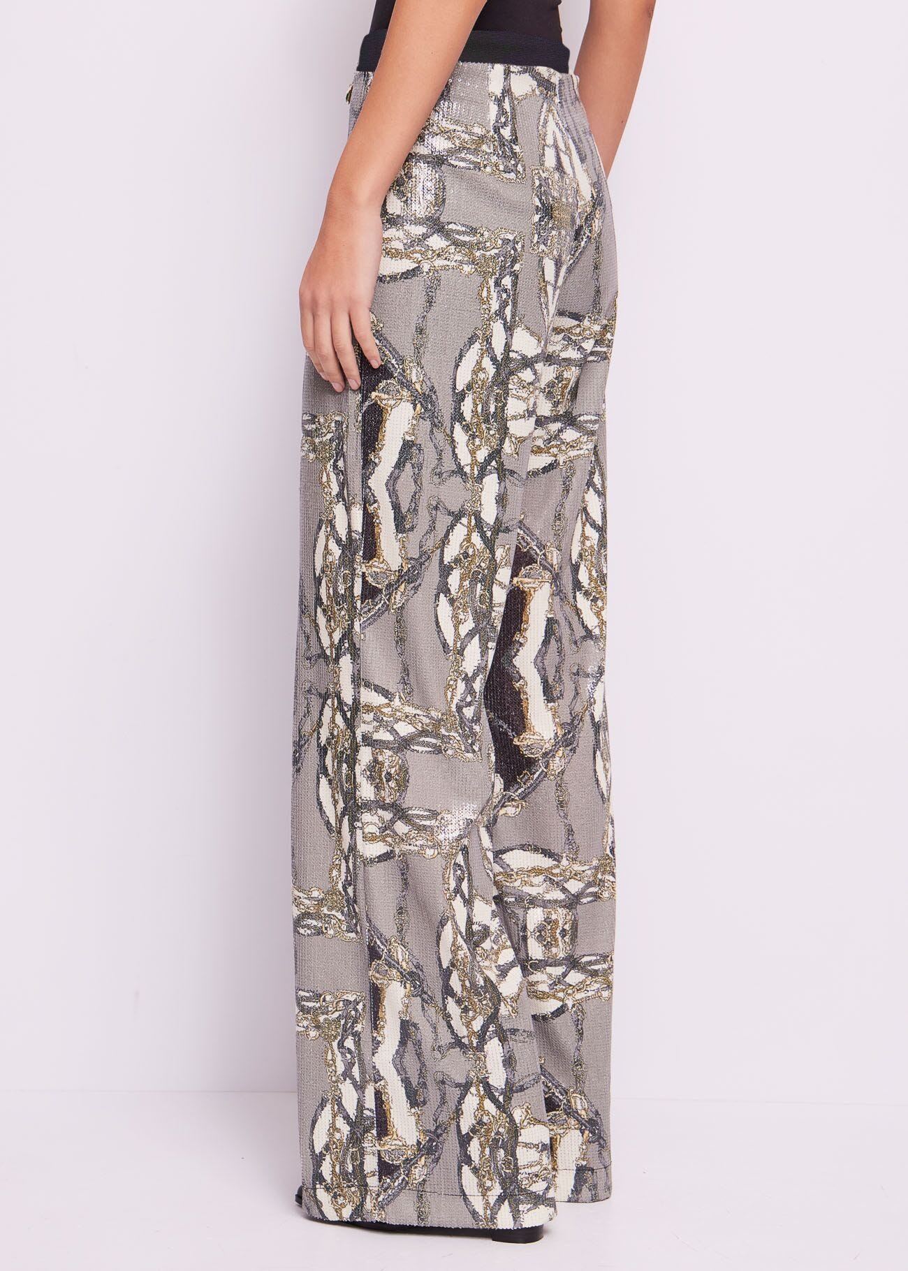 Pantaloni in jersey stampato