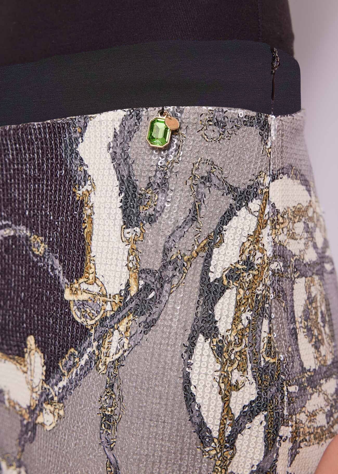 Pantaloni in jersey stampato
