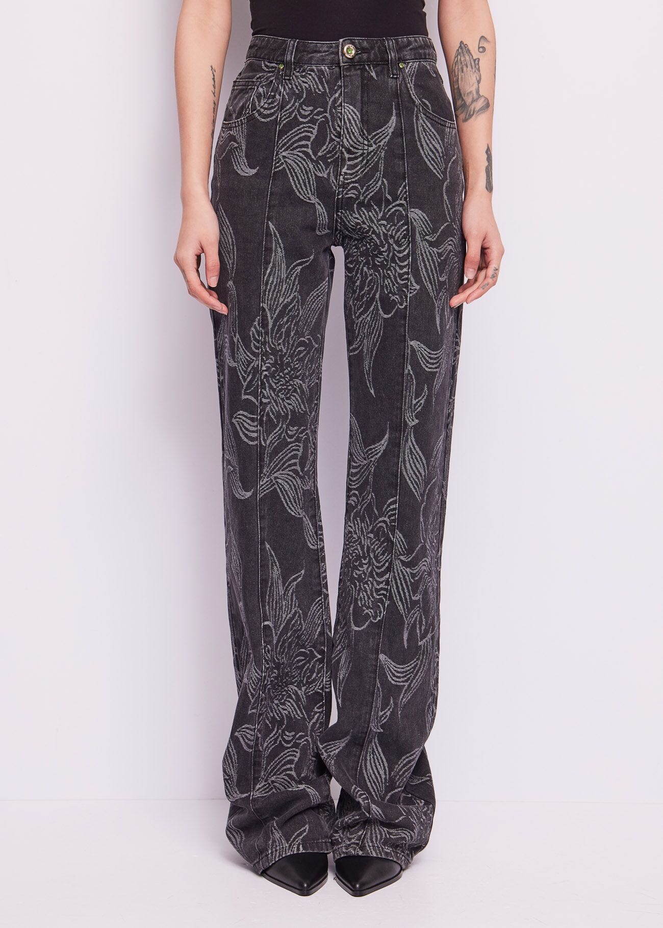Flared Jeans in Cotton denim