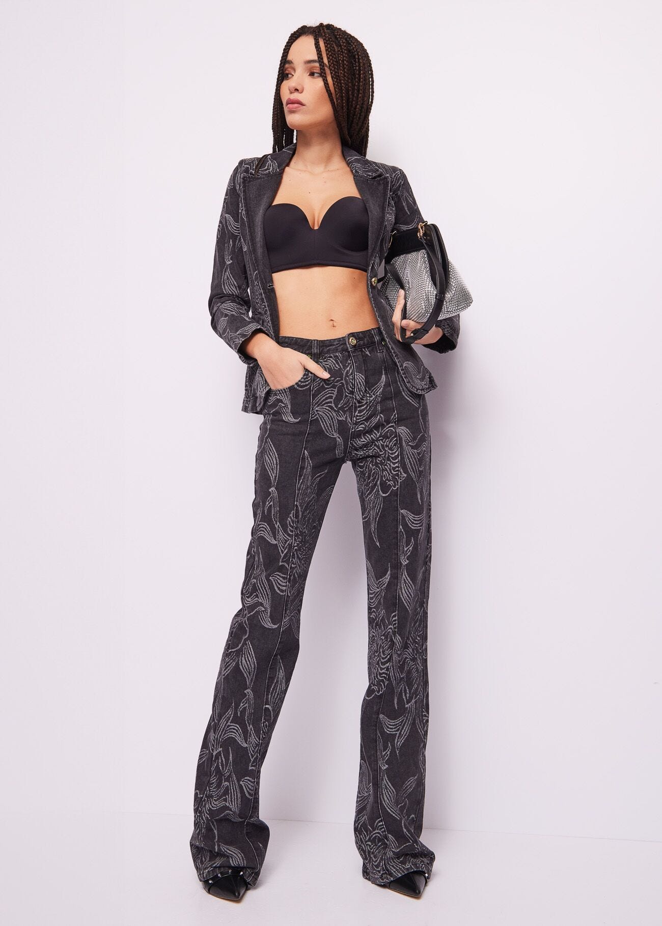 Flared Jeans in Cotton denim