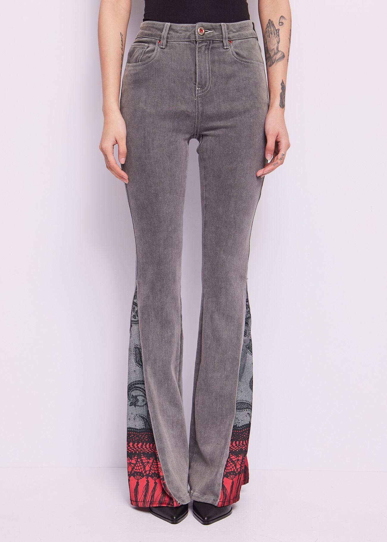 Flared Jeans in Cotton denim