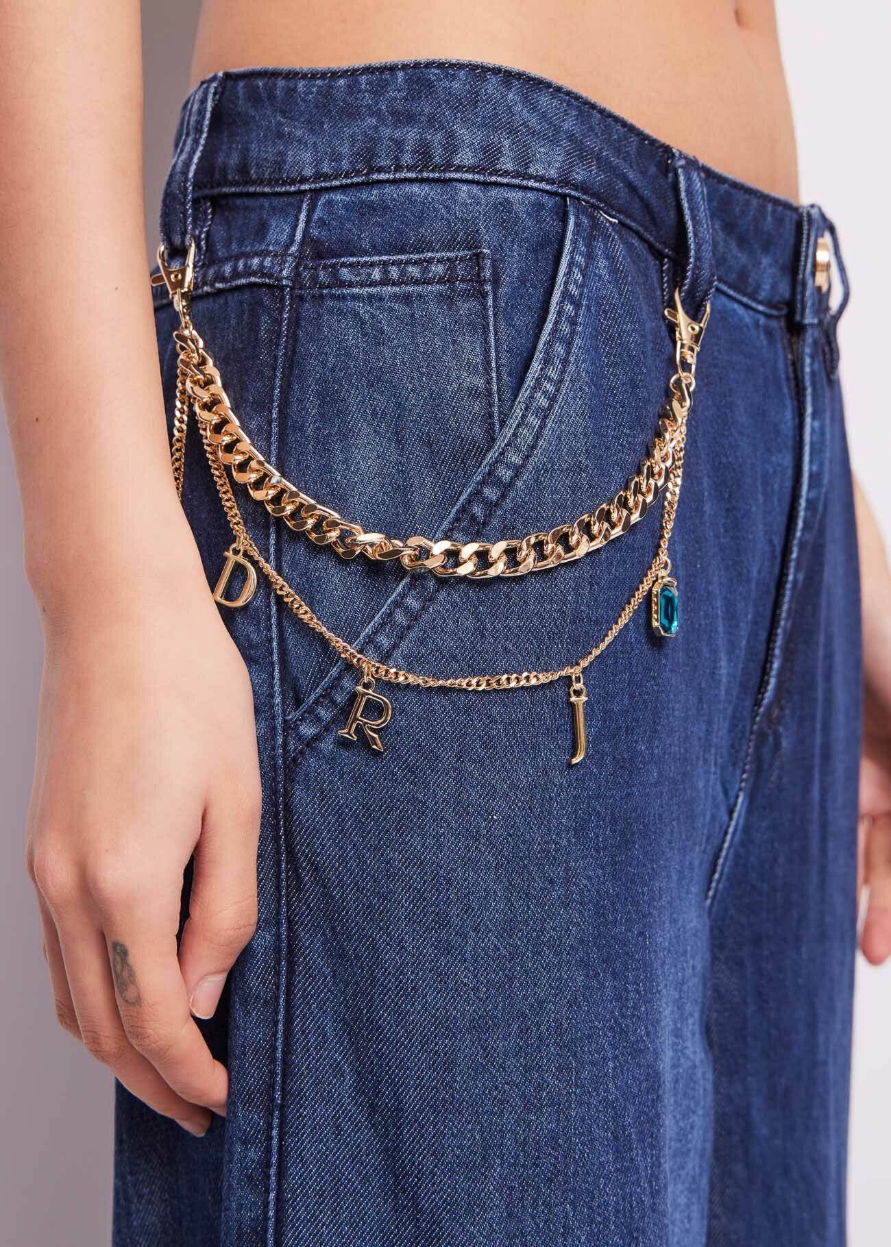 Cargo Jeans in Cotton denim
