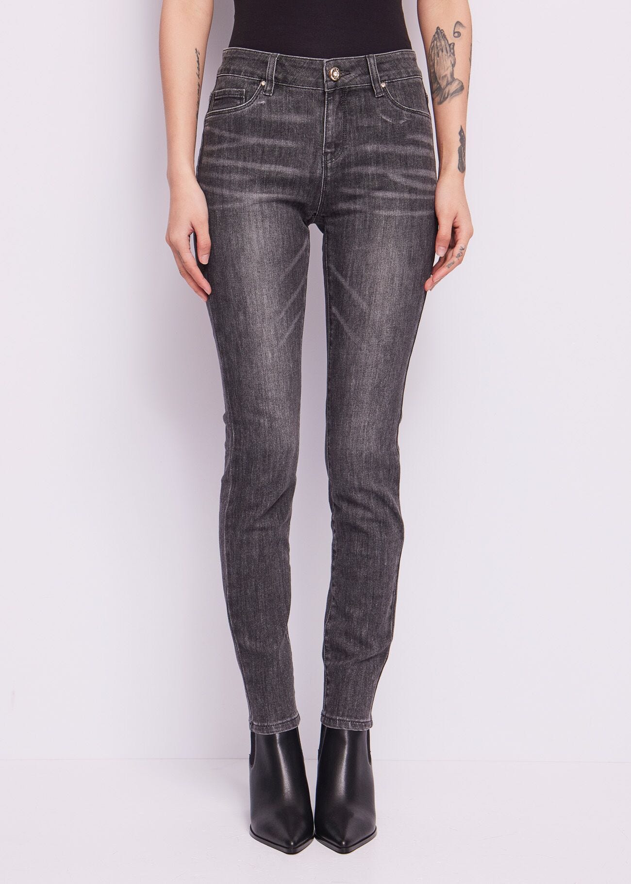 Push-up jeggings in Cotton blend