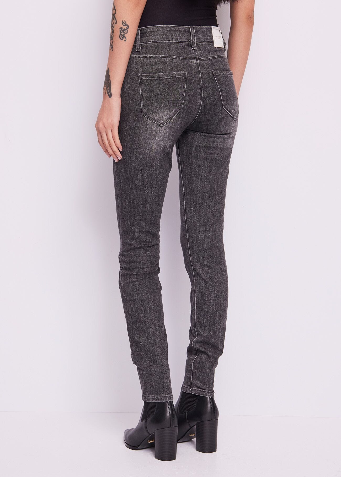 Push-up jeggings in Cotton blend