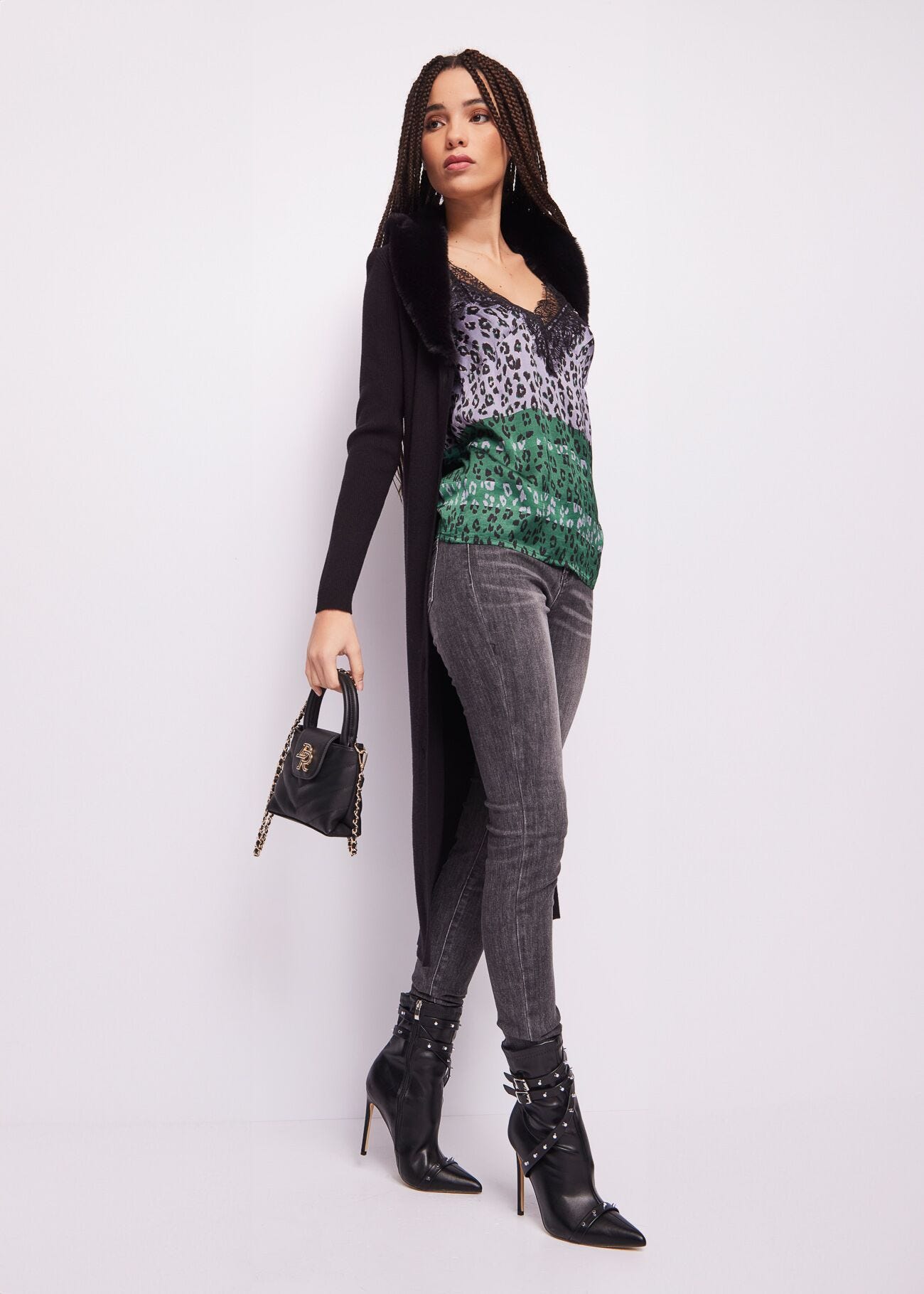 Push-up jeggings in Cotton blend