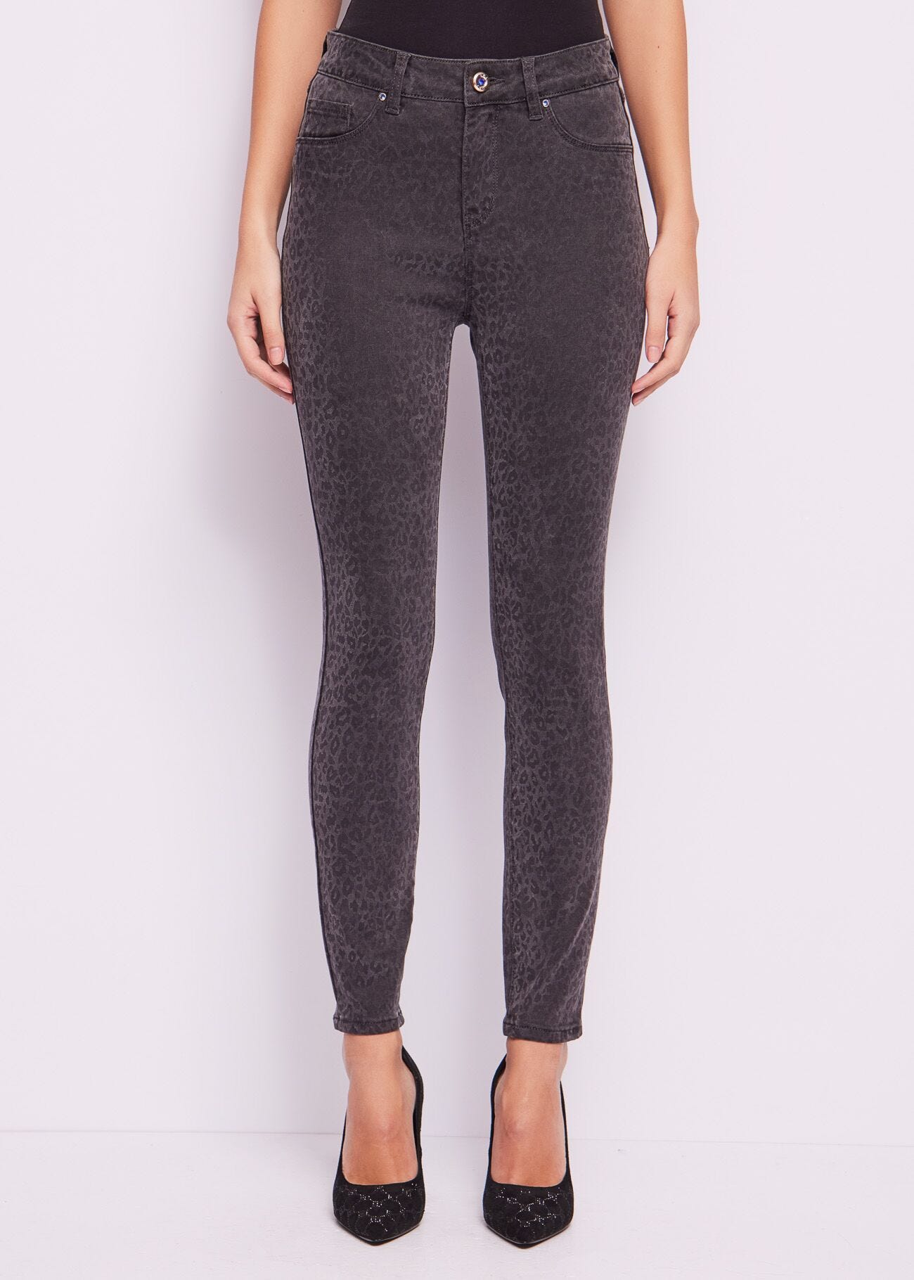 Cotton-blend jeggings