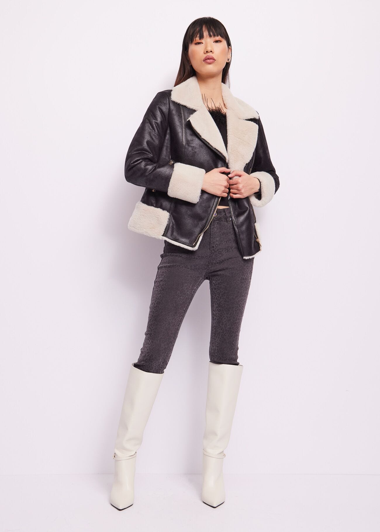 Cotton-blend jeggings