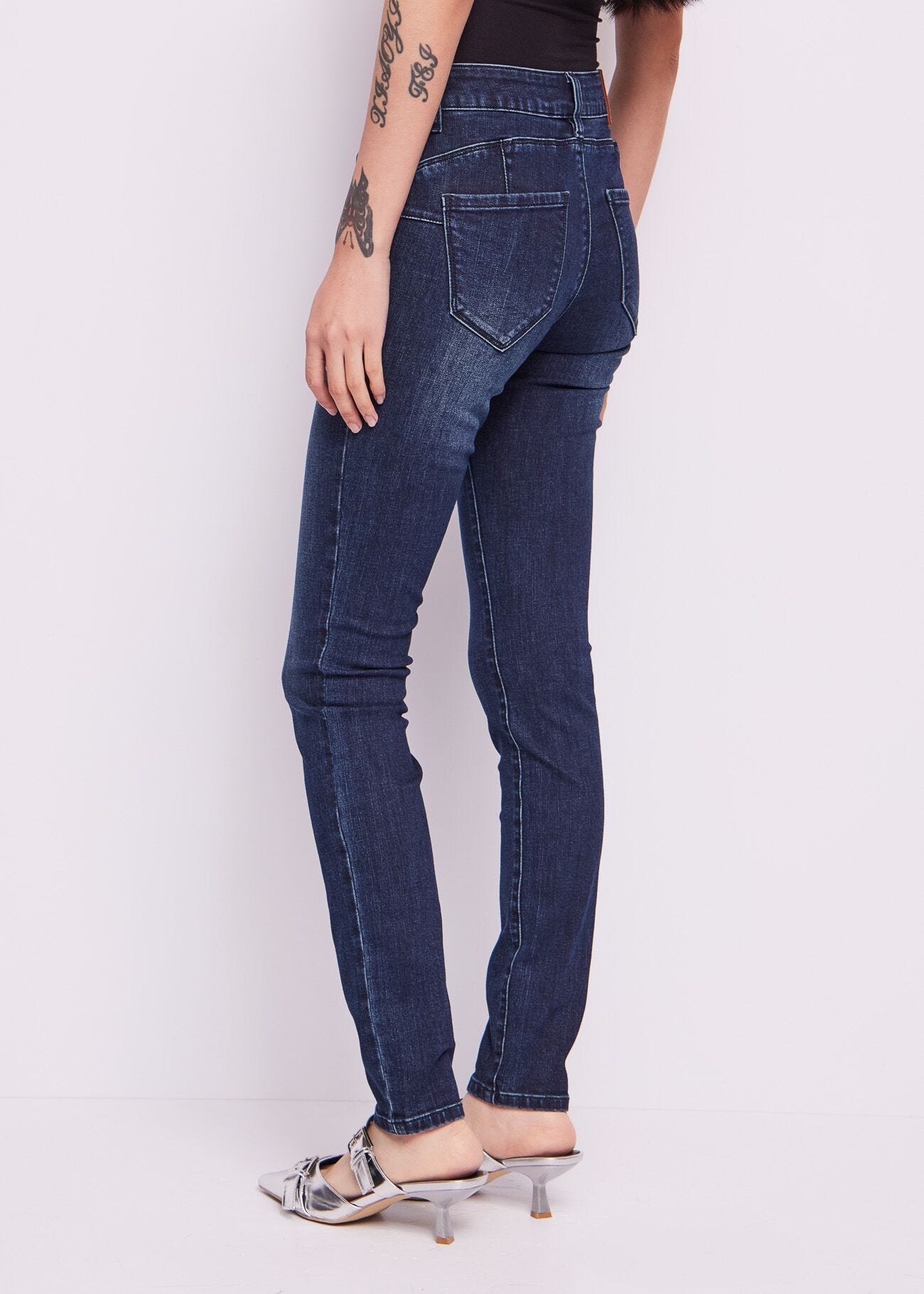 Cotton blend skinny jeans