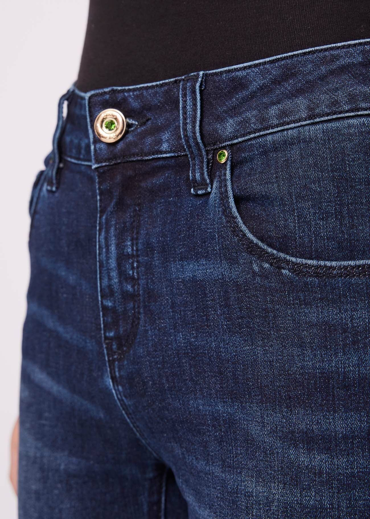 Cotton blend skinny jeans