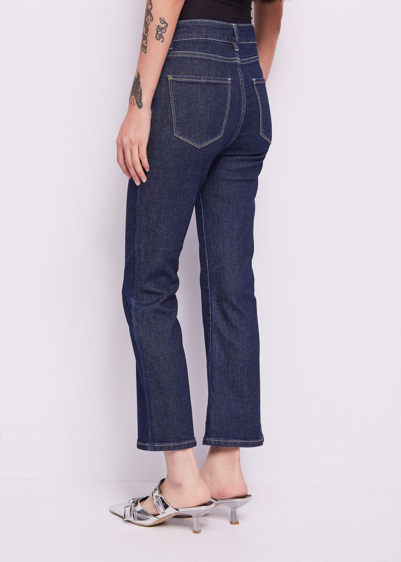 Flared Jeans in Cotton blend