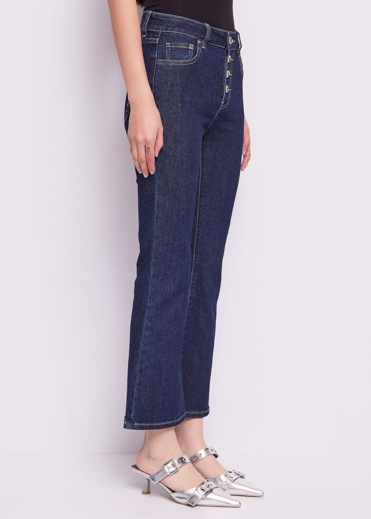Flared Jeans in Cotton blend