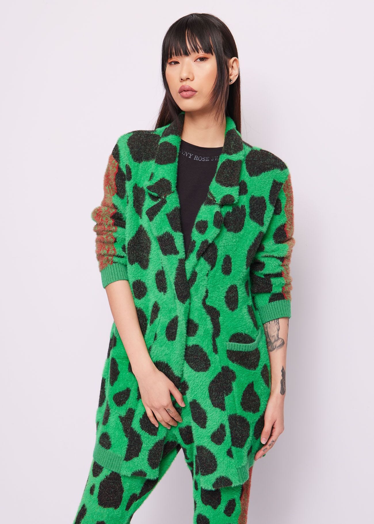 Vestido de punto de jacquard