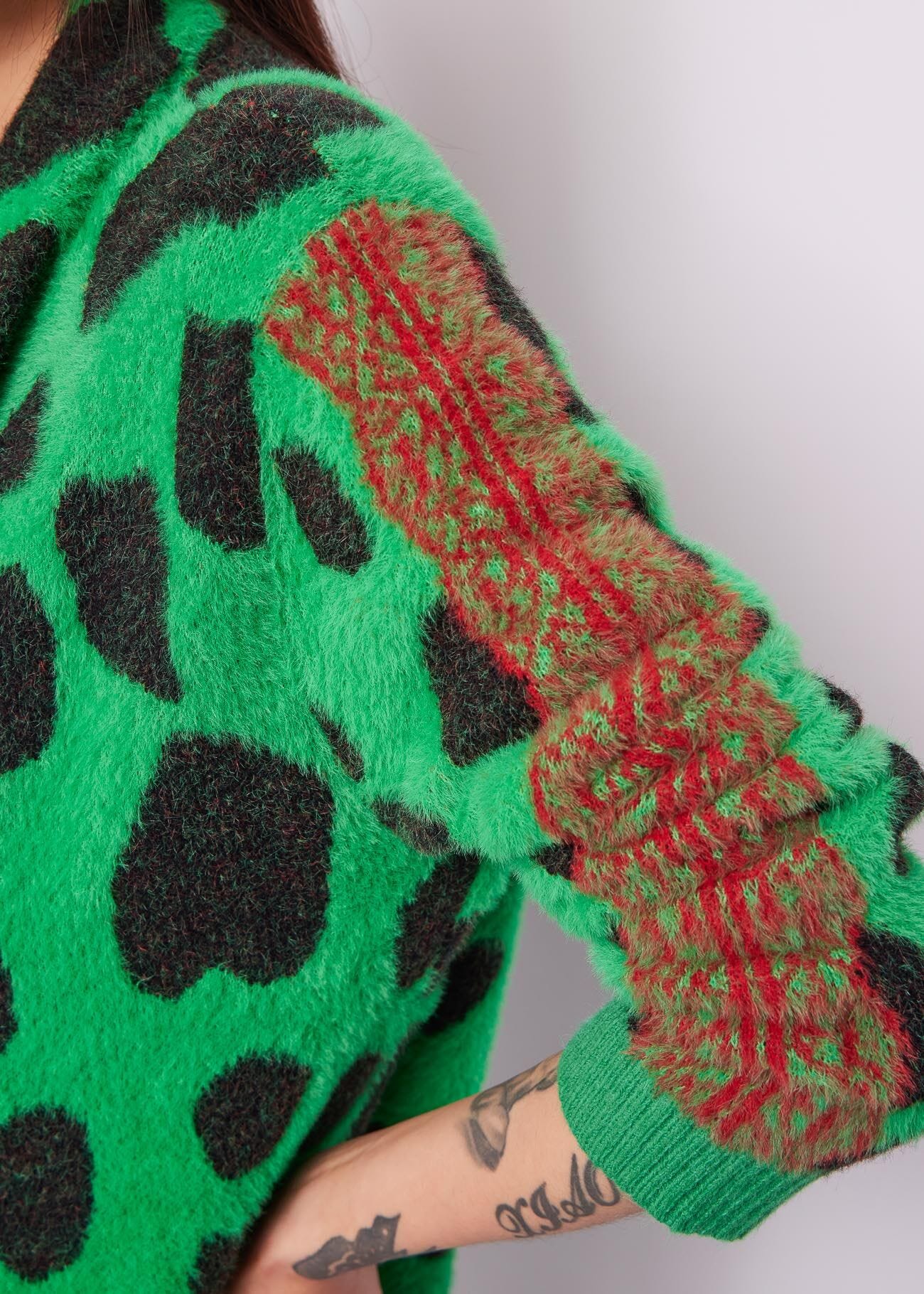 Vestido de punto de jacquard