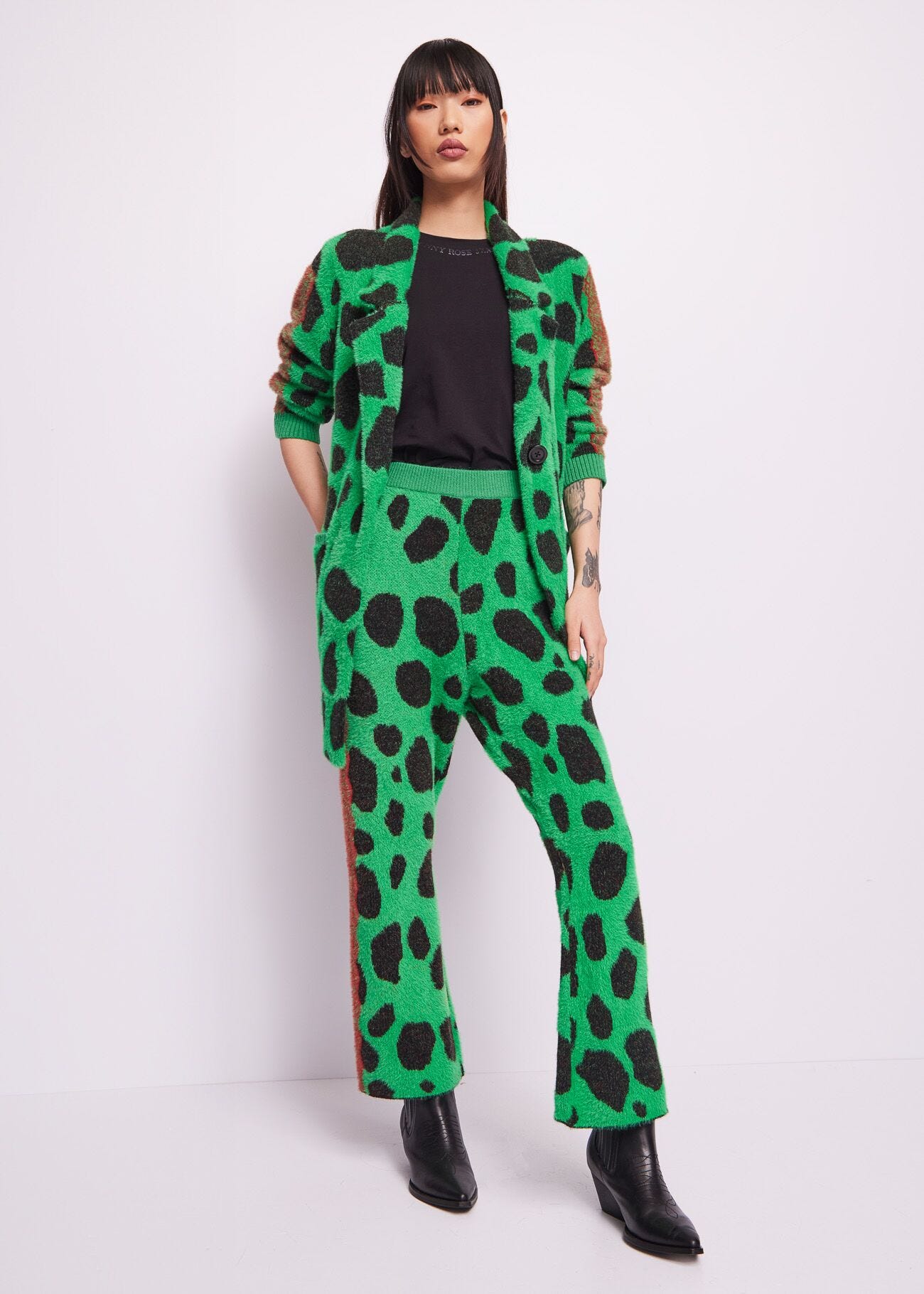 Vestido de punto de jacquard