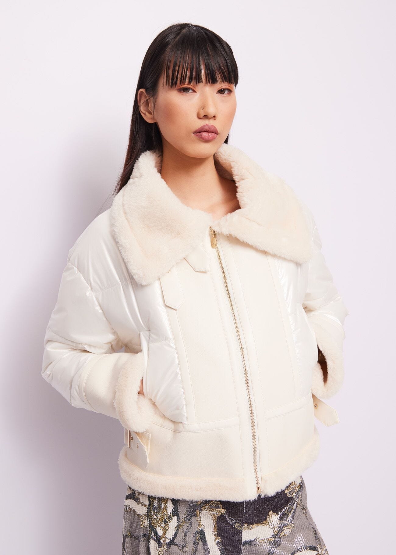 Nylon down jacket
