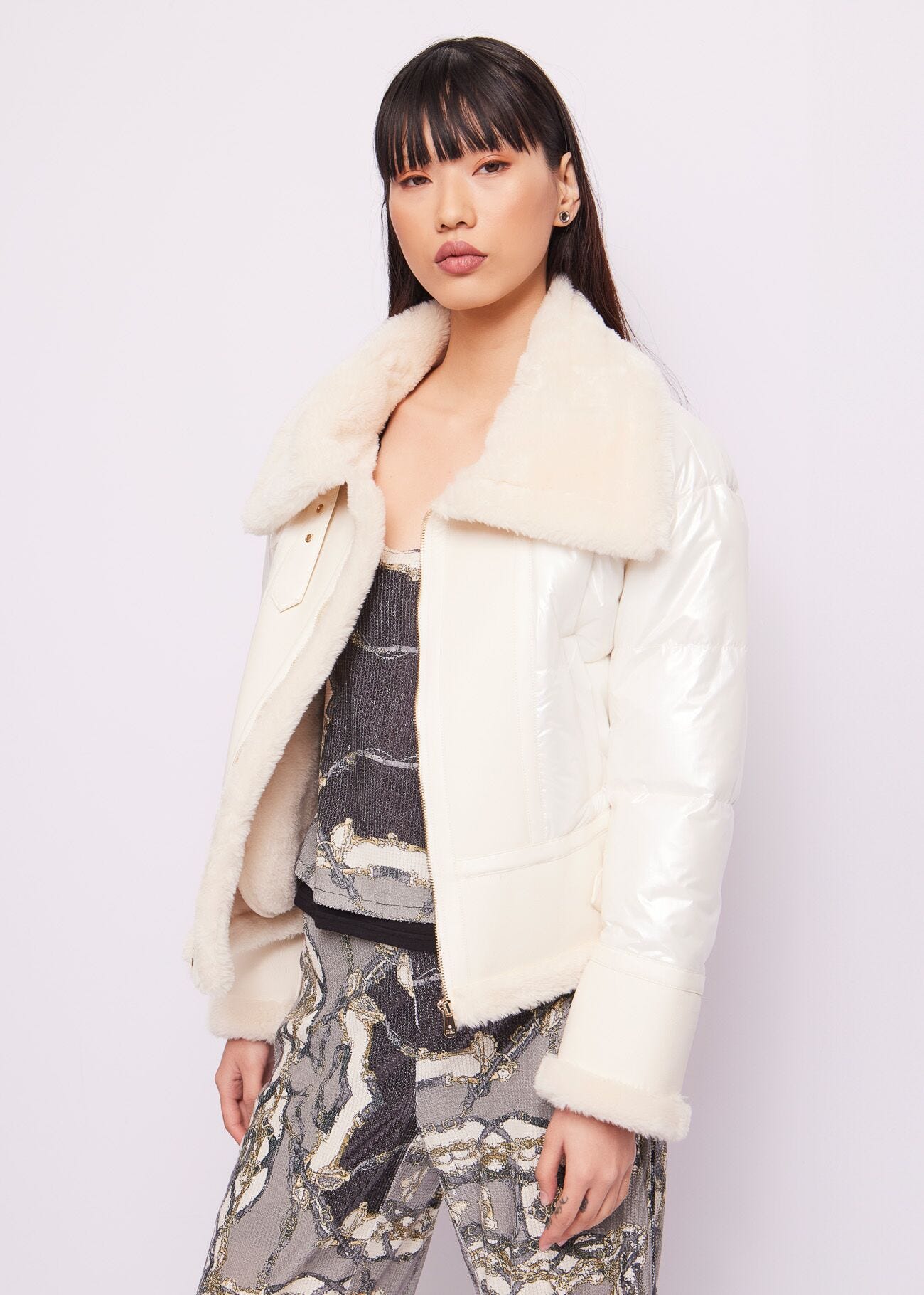 Nylon down jacket