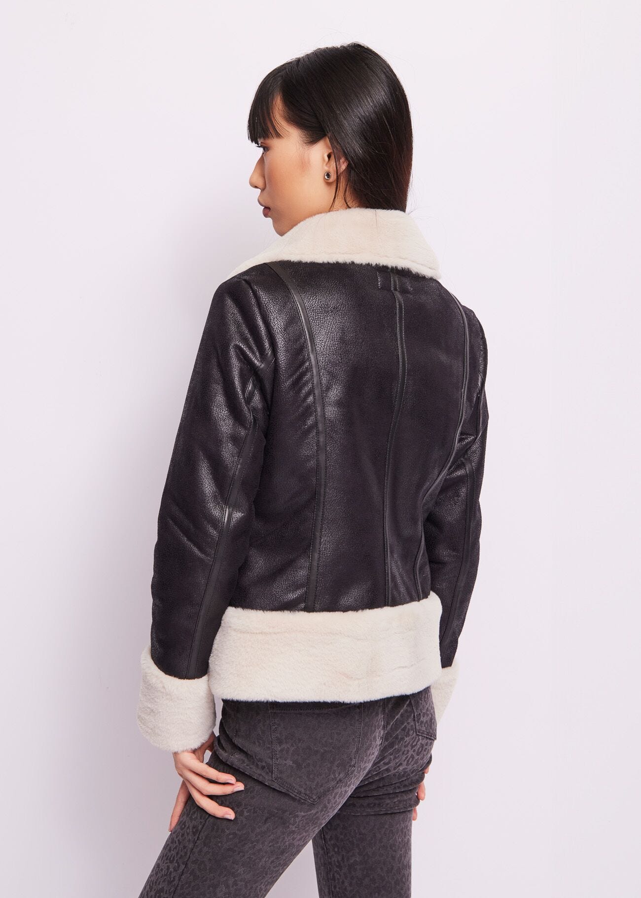 Faux-suede jacket
