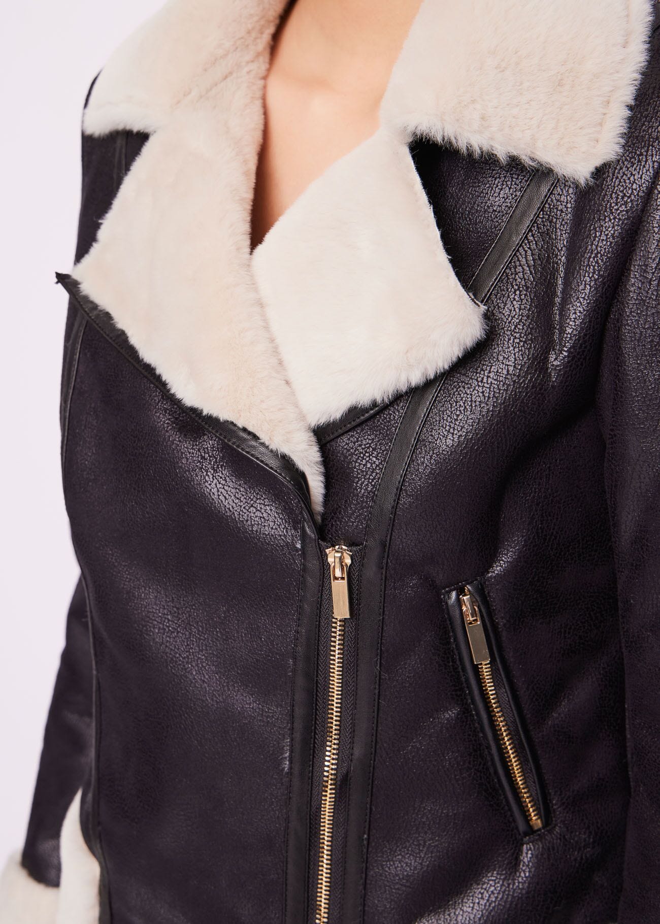Faux-suede jacket