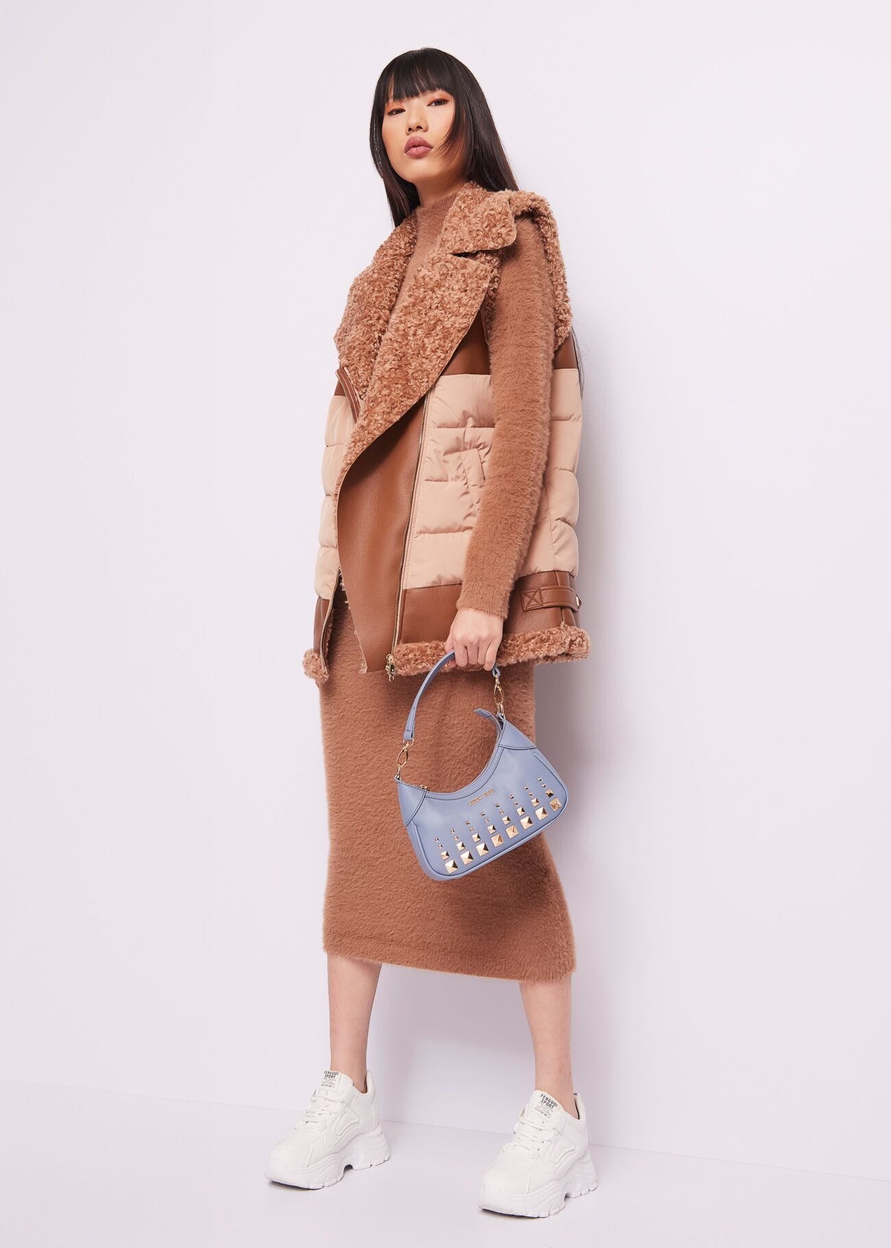Padded vest with zip