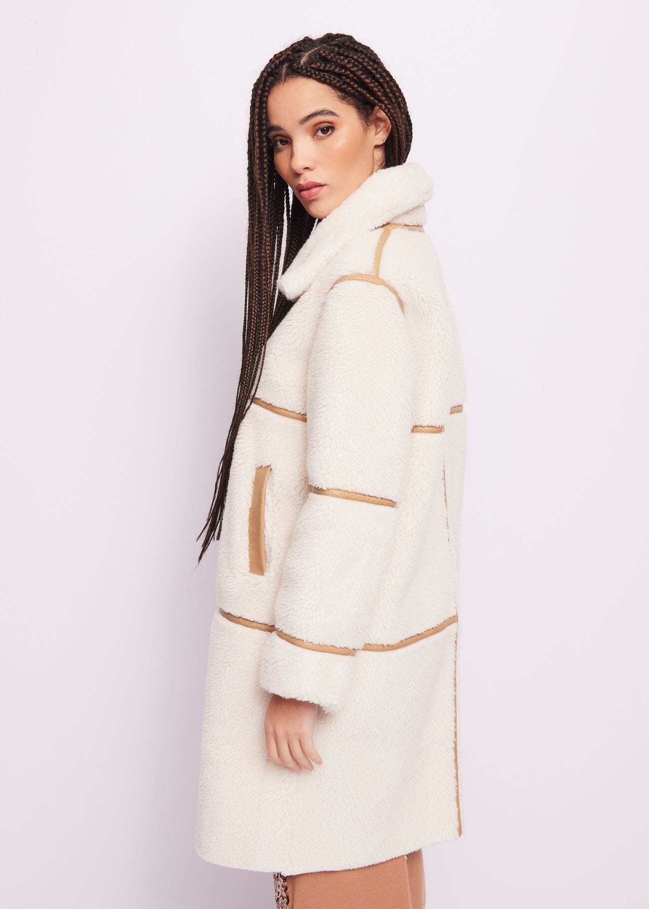 Faux fur coat