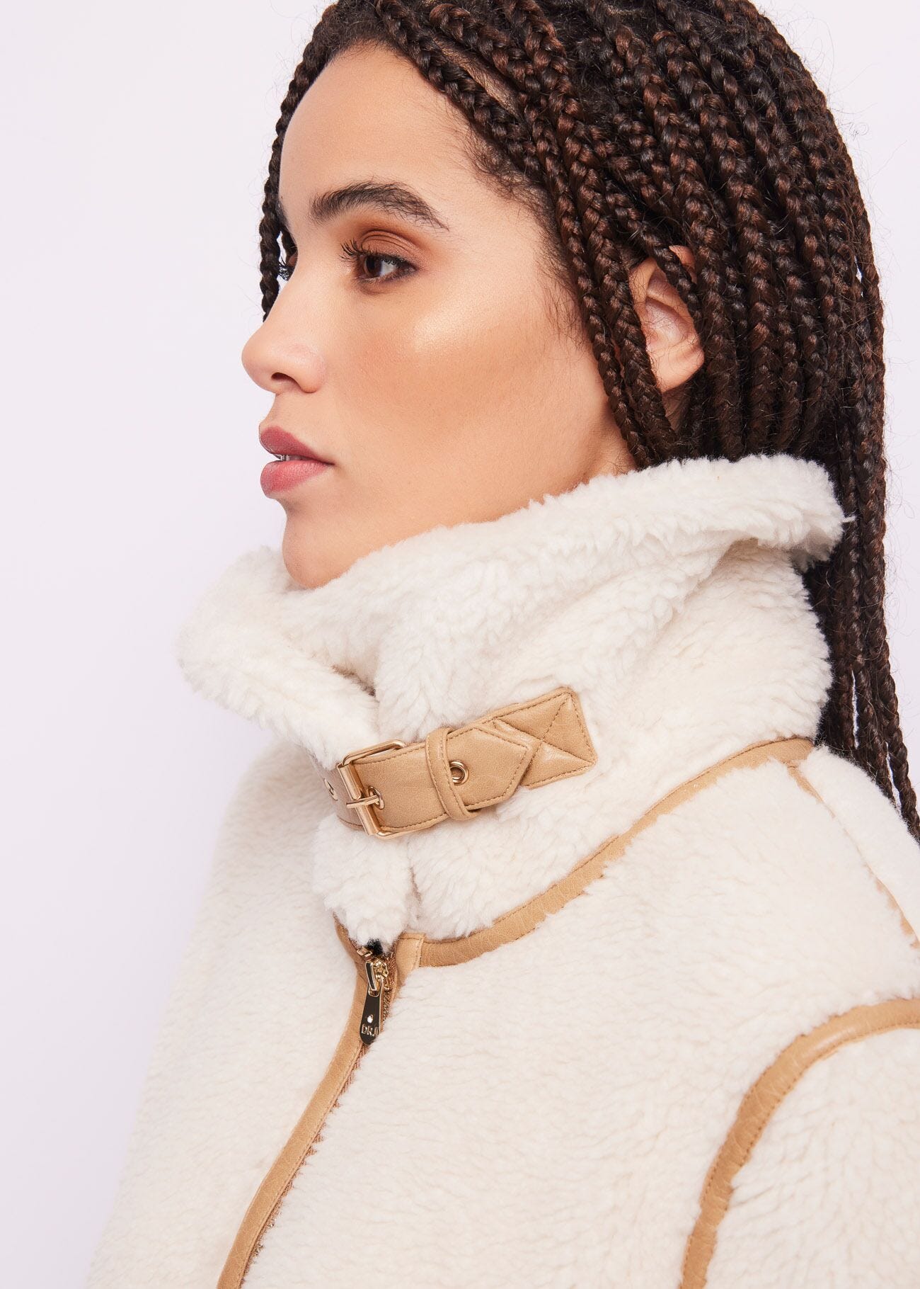 Faux fur coat
