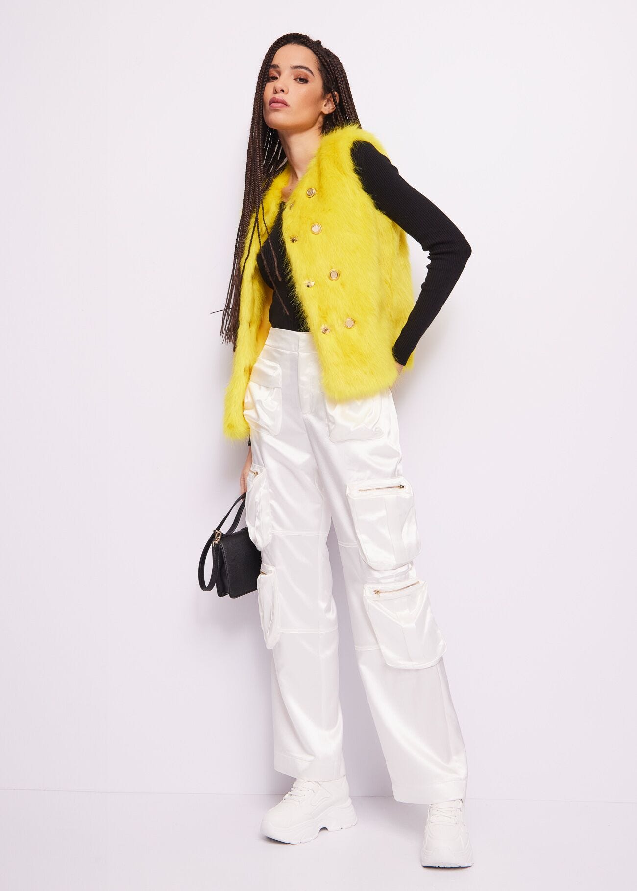 Gilet in pelliccia sintetica