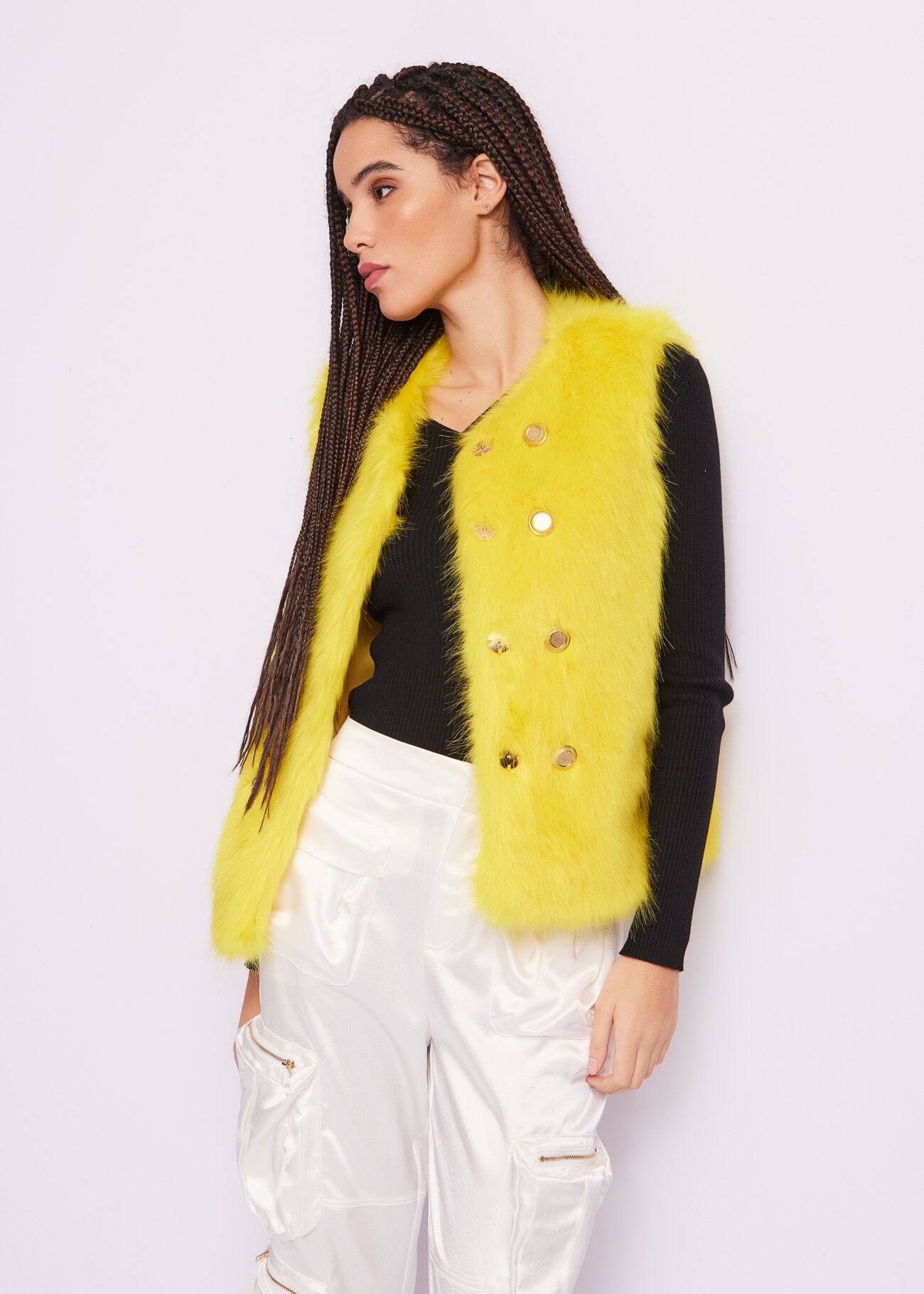Gilet in pelliccia sintetica