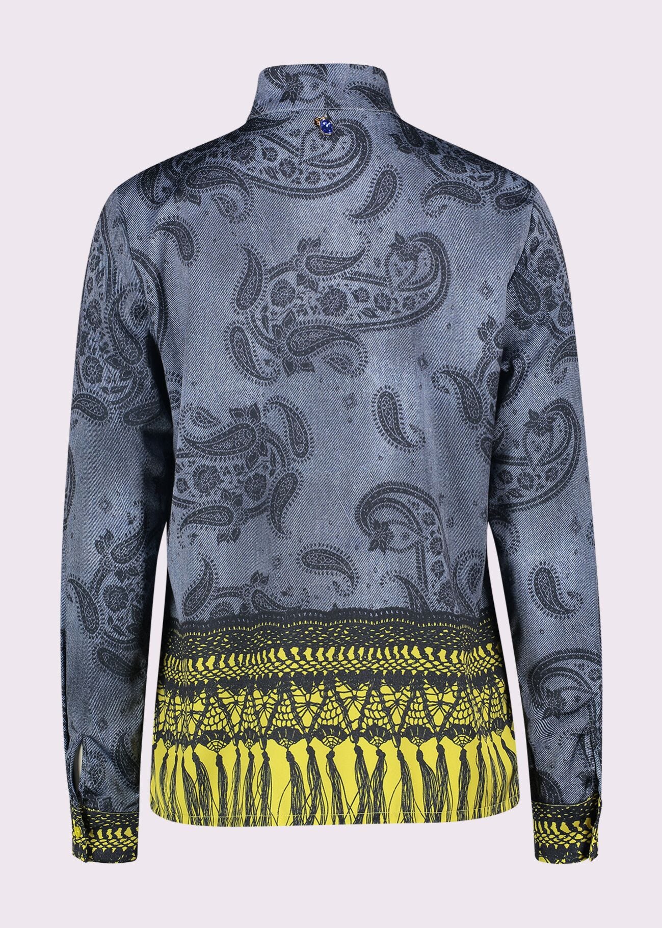 Printed satin shirt