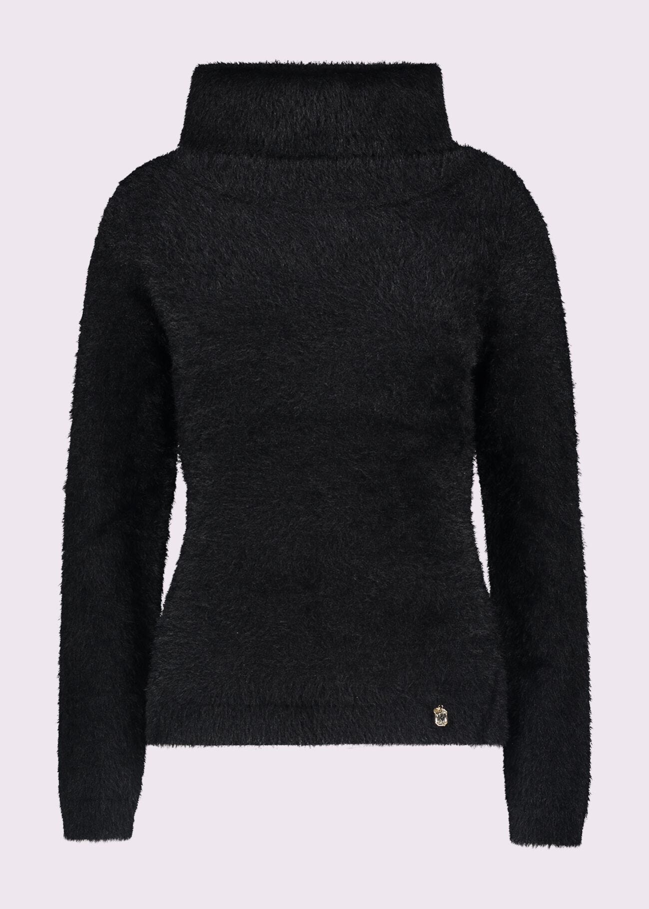 Black knitted jumper