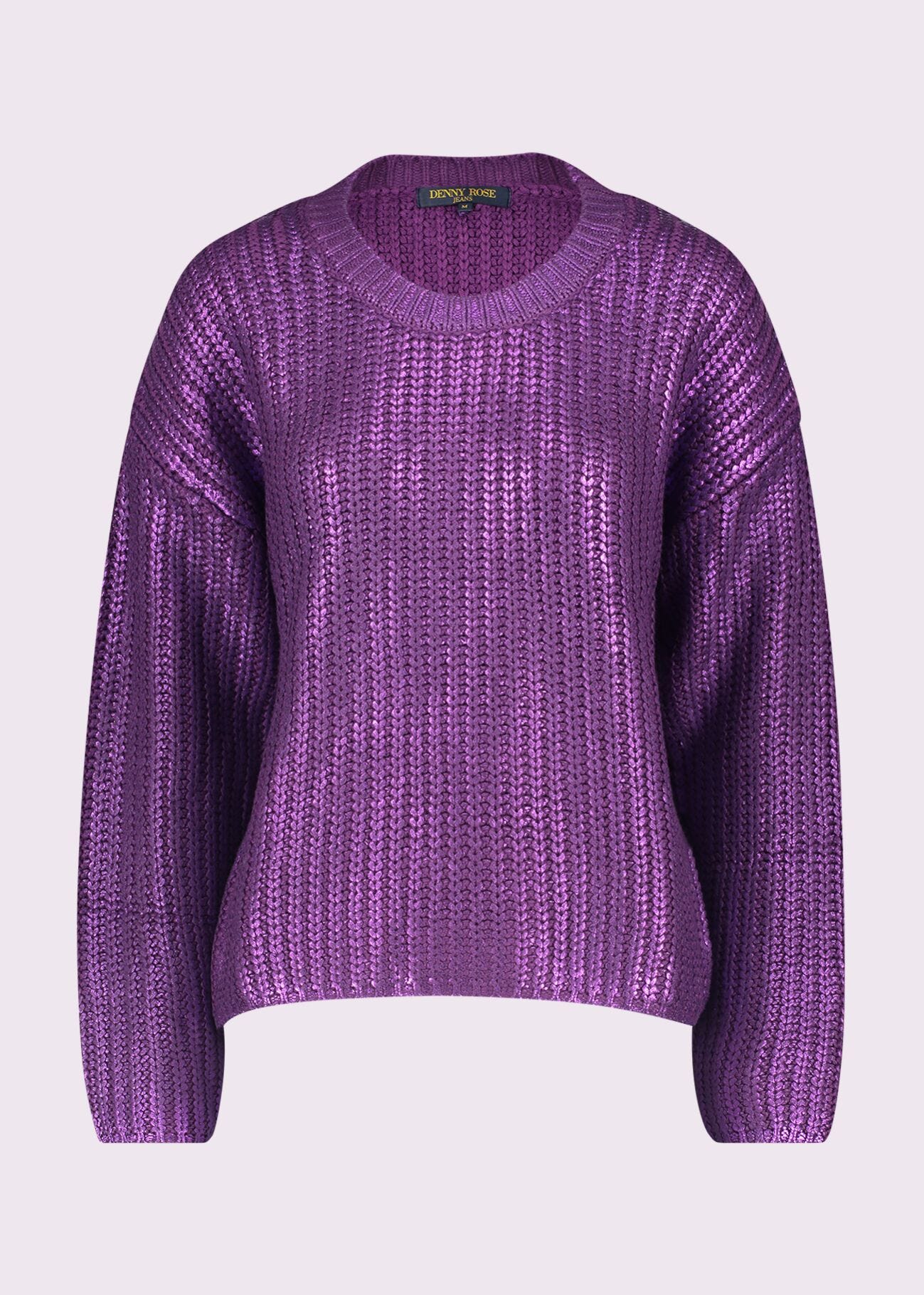 Laminated fuchsia jumper