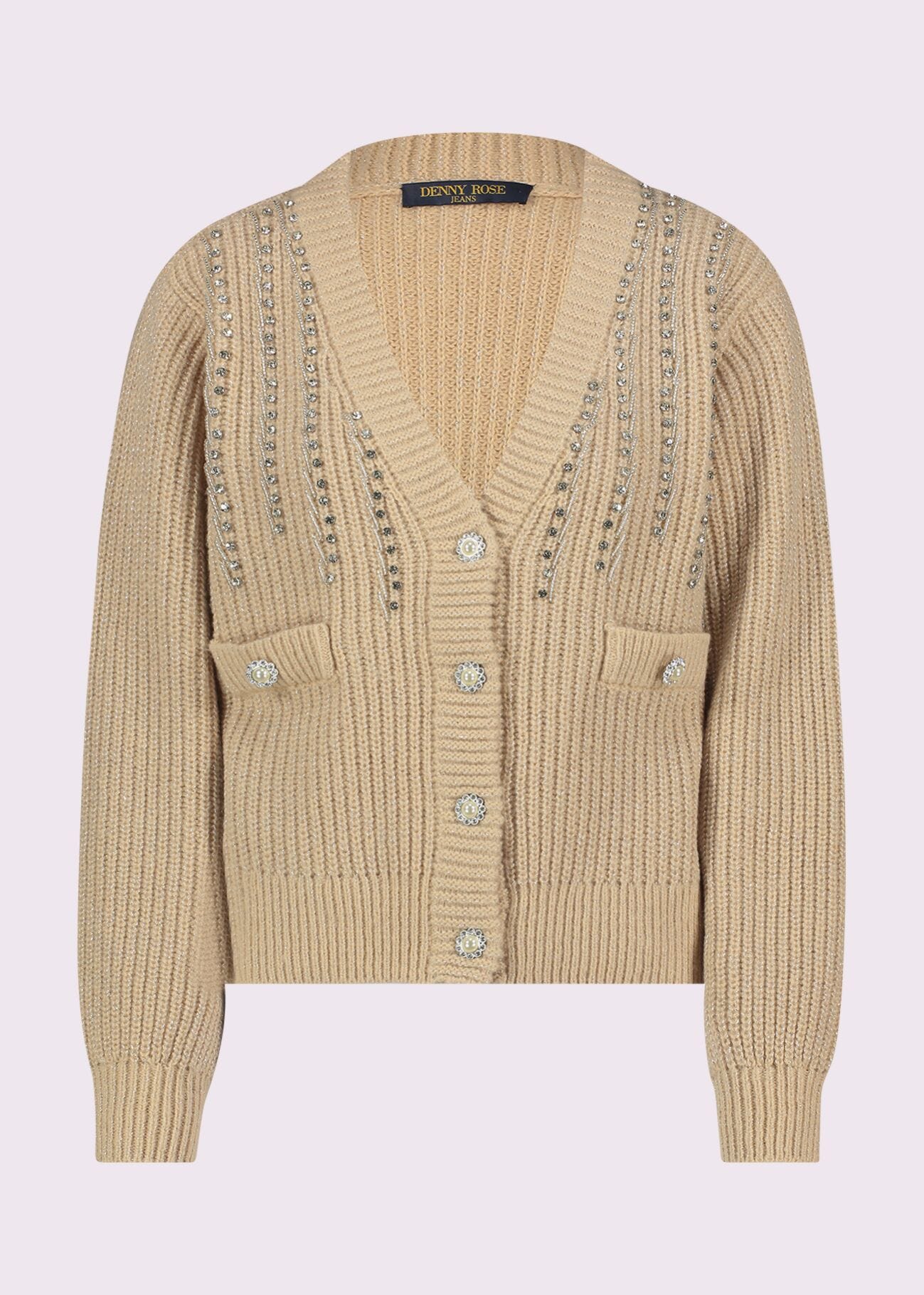 Brown knitted cardigan