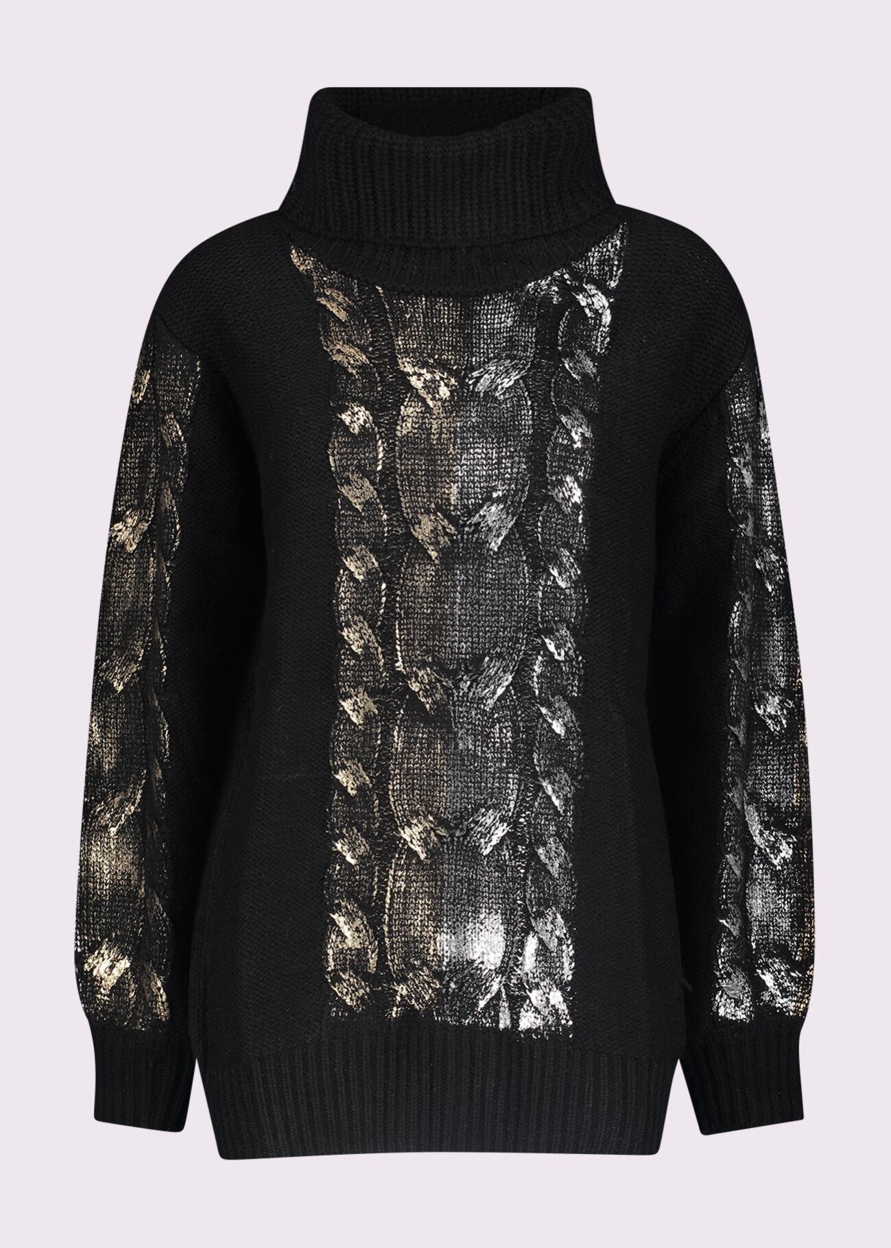Jumper with laminated print