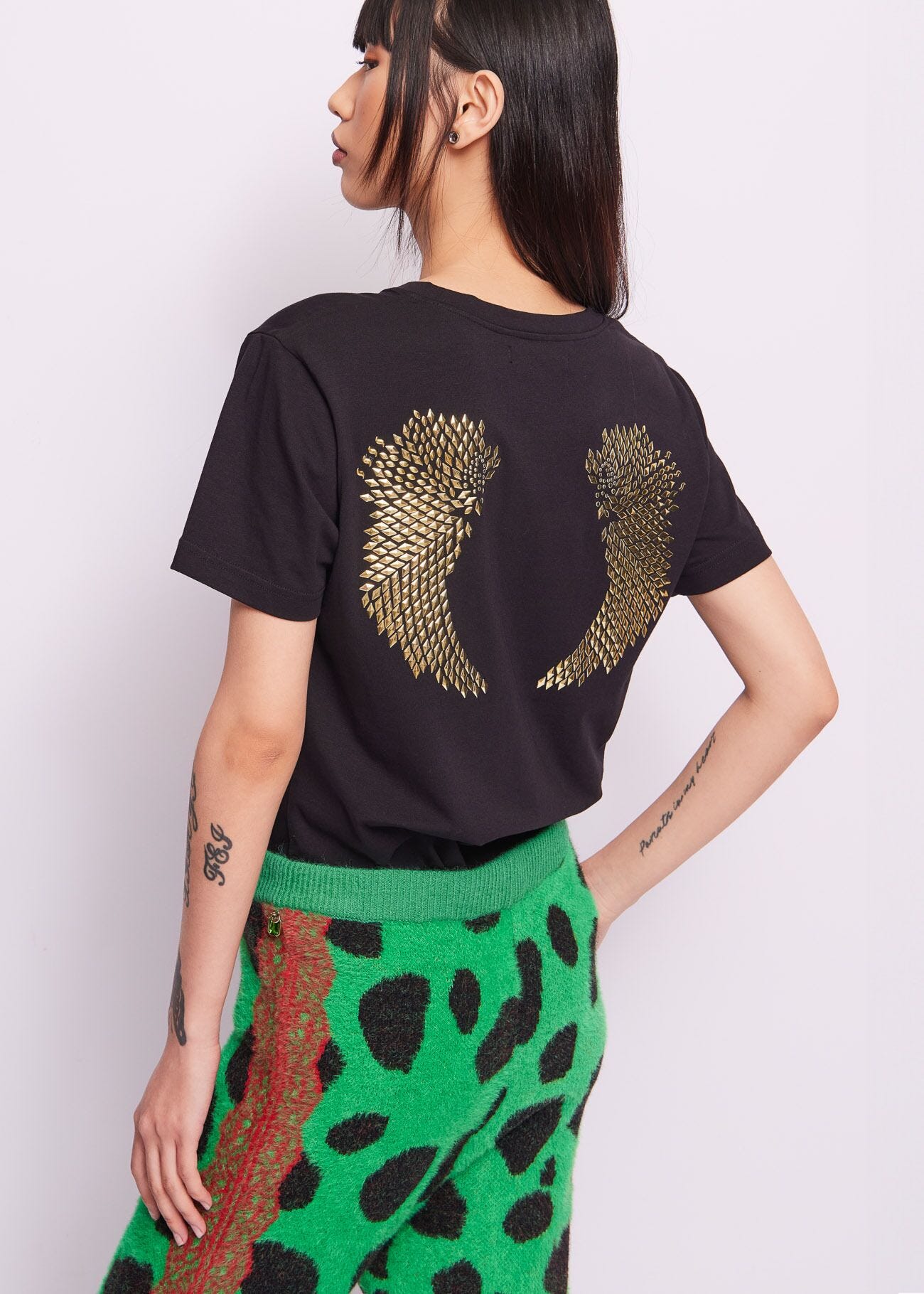 Brown cotton t-shirt