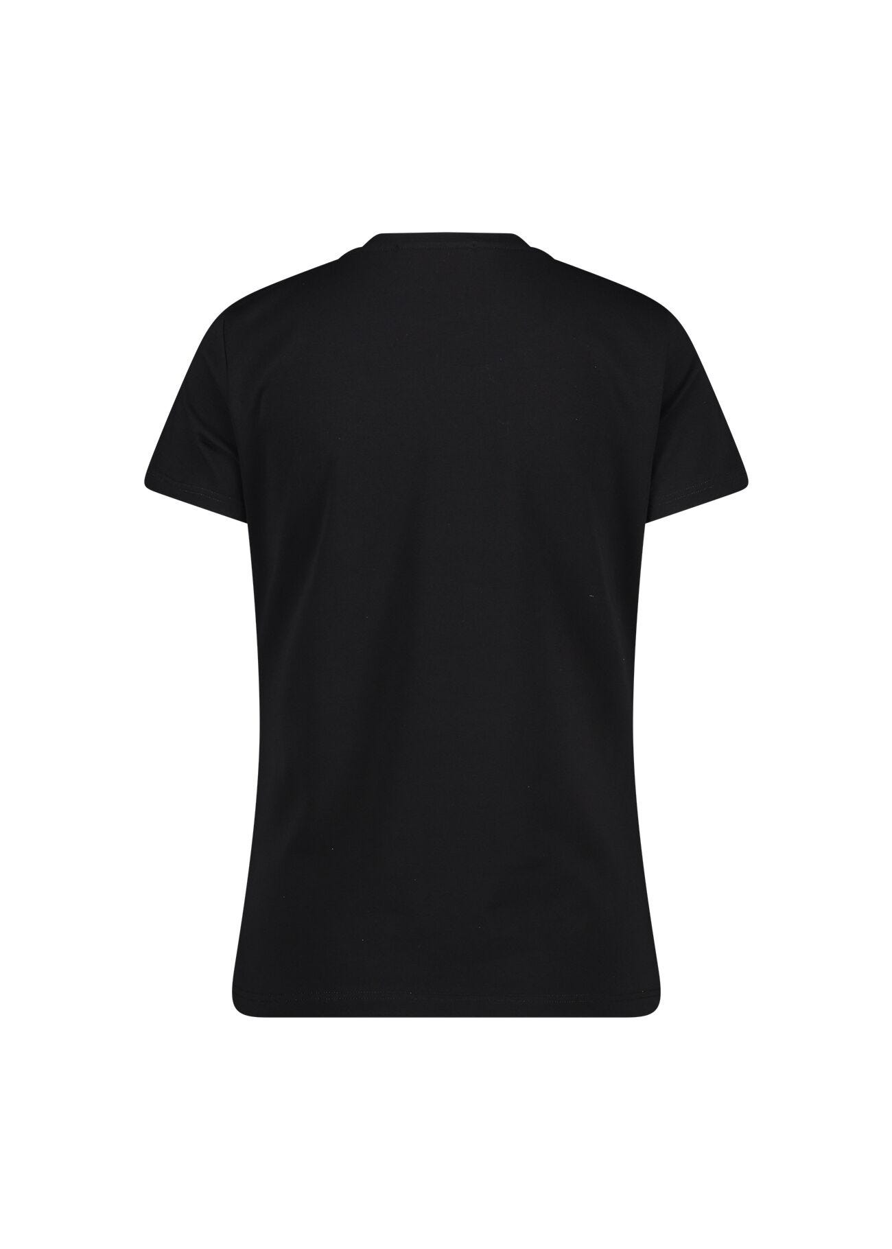 Cotton T-shirt with rhinestones