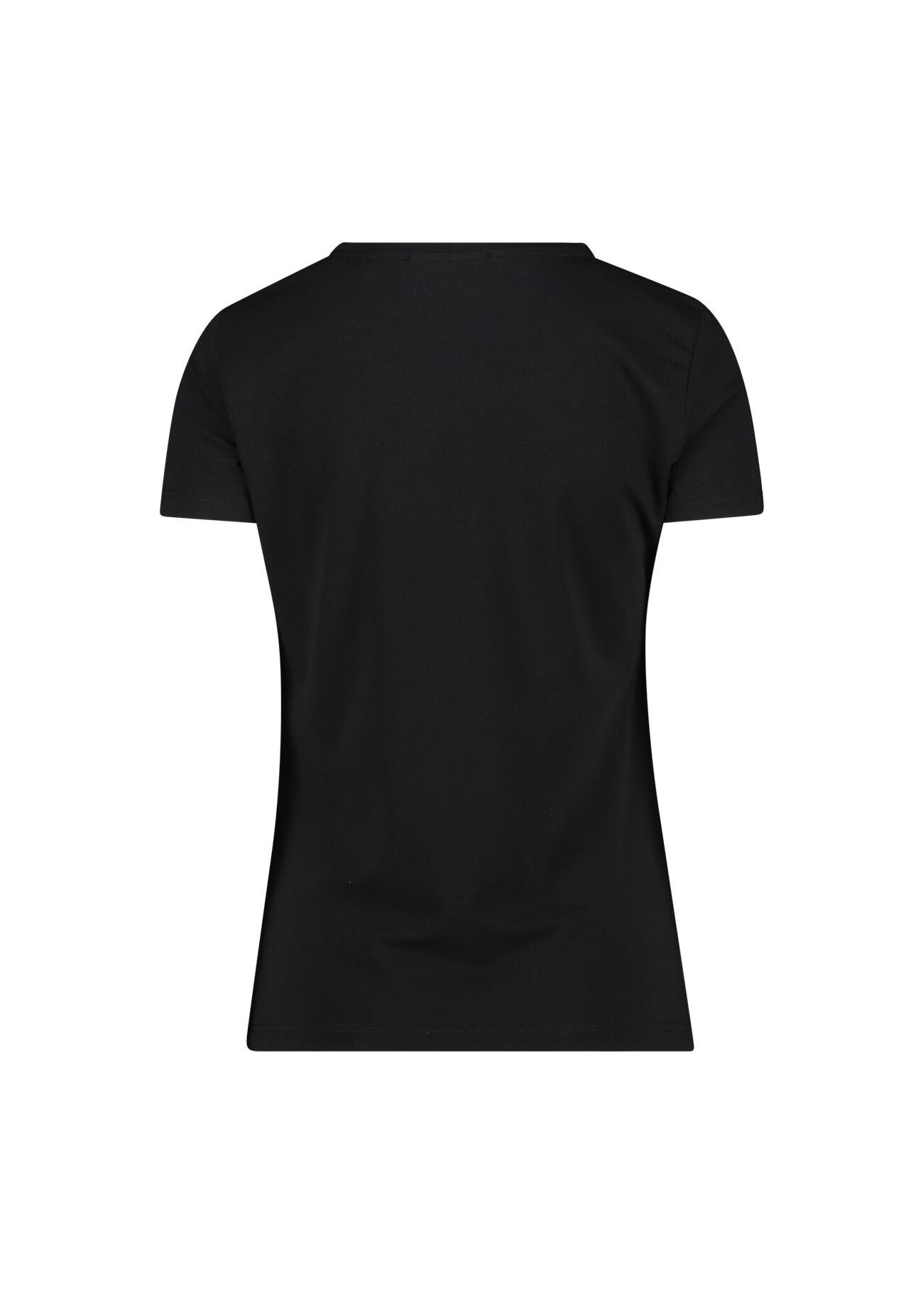 Cotton T-shirt with rhinestones