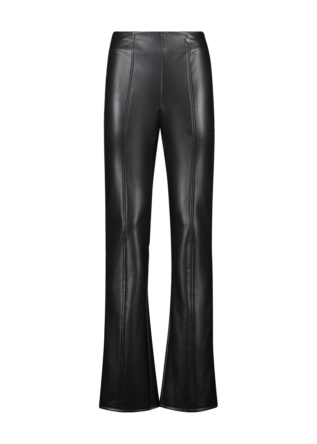 Pantaloni in similpelle nera
