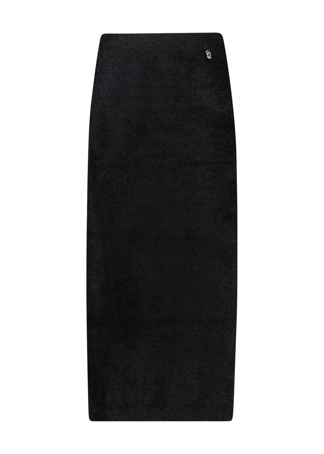 Black knitted skirt